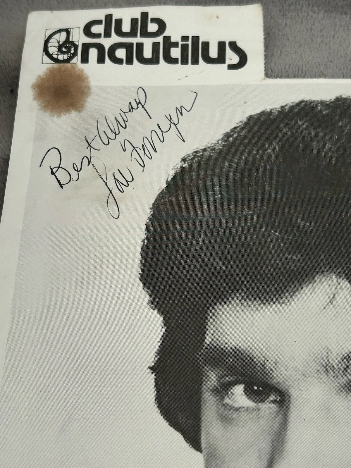Lou Ferrigno — Lou Ferrigno Signed Club Nautilus Grand Opening Poster Utica NY 1985 The Hulk, изображение 3