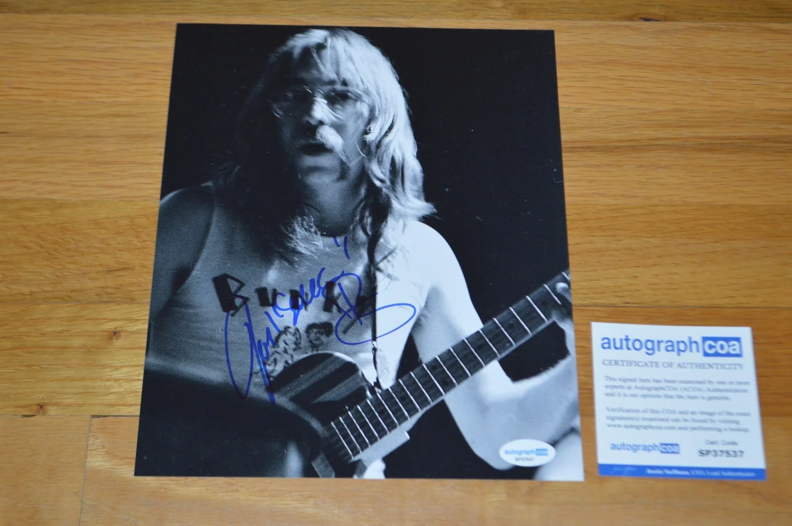 Steely Dan ~ Jeff Skunk Baxter Autographed 8x10 Color Photo with AUTOGRAPH COA, image 4