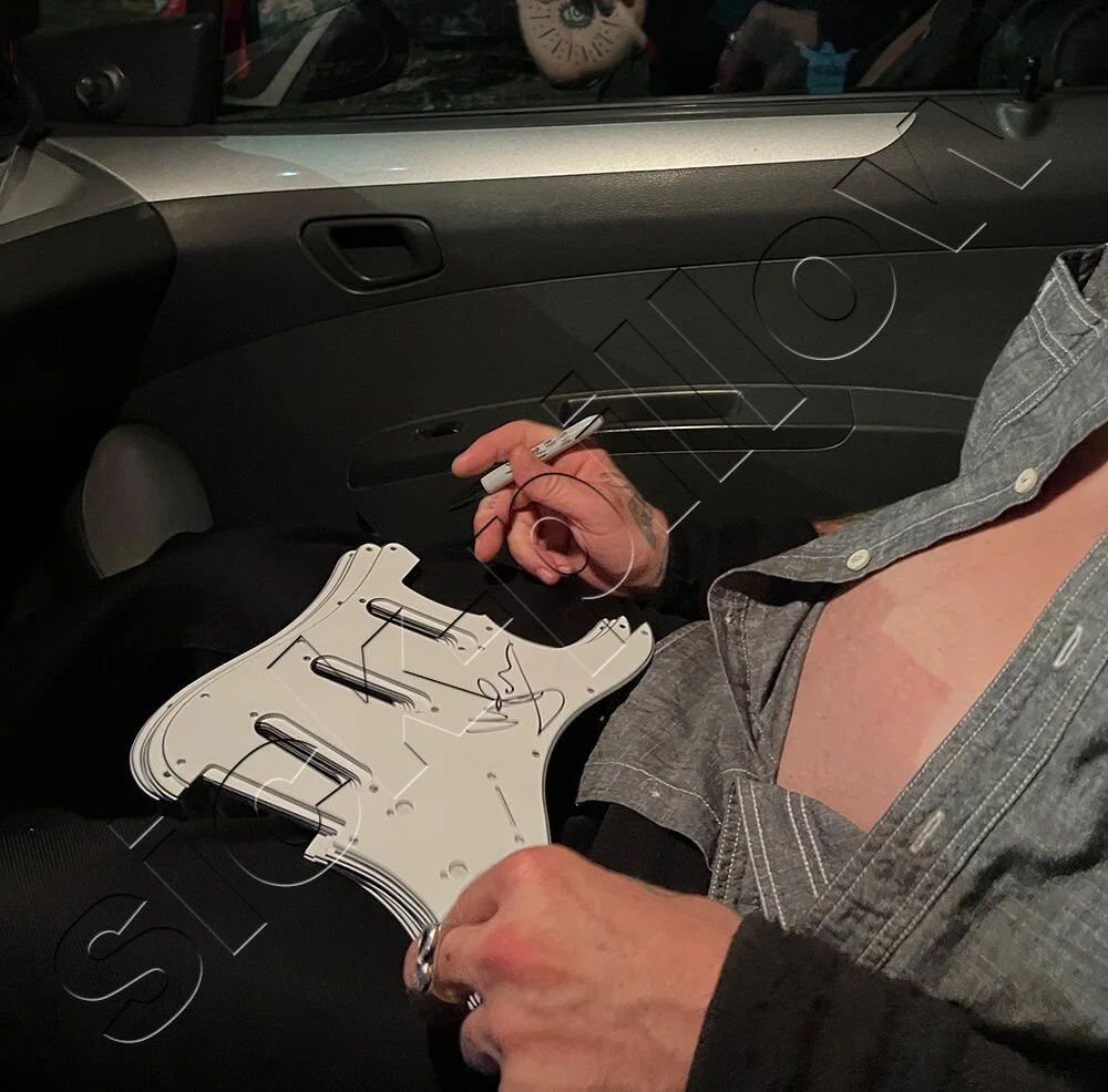 Matt Pike — Matt Pike Signed Stratocaster Pickguard (Sleep Band Autograph NOT Vinyl / CD), изображение 4