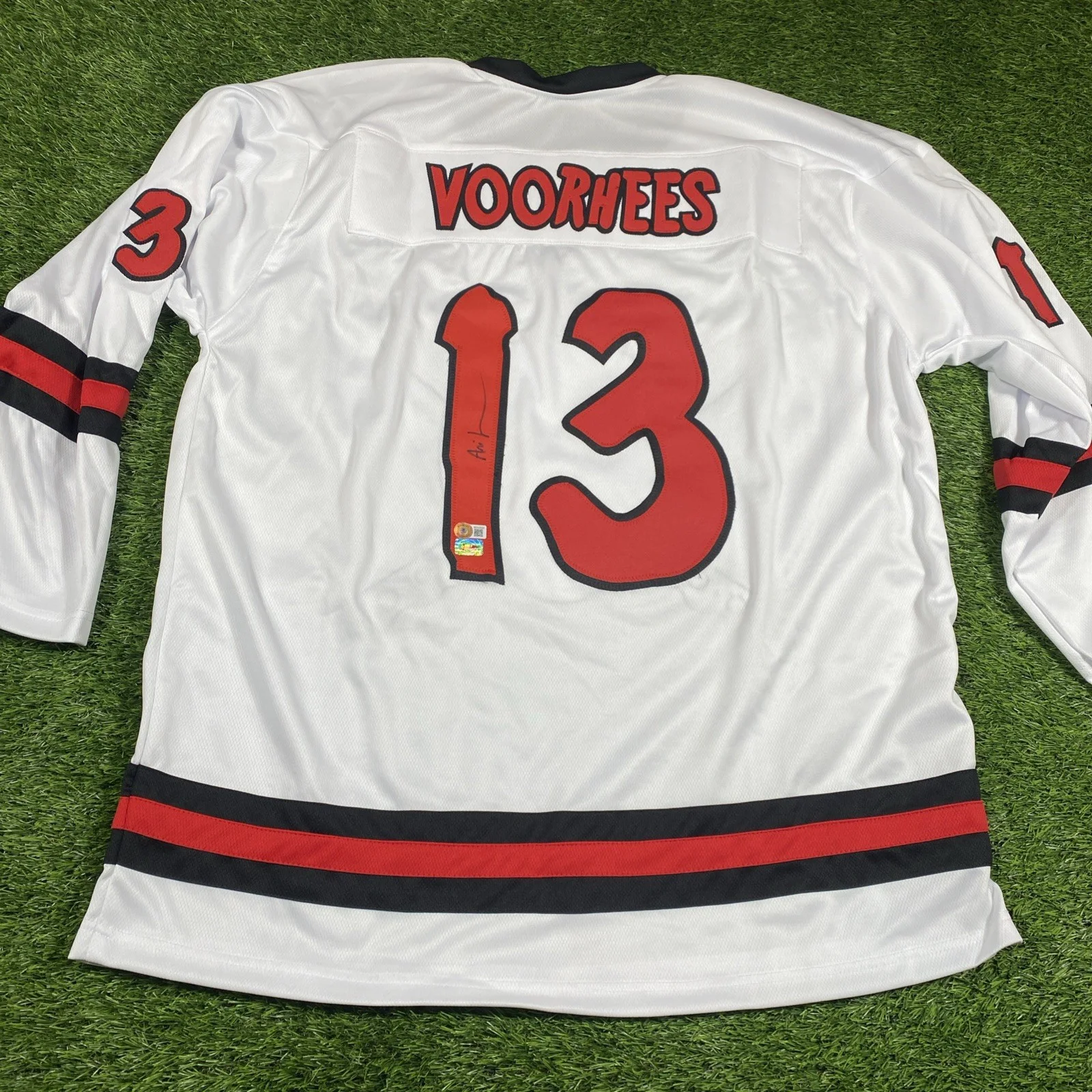 Jason Voohees — Jason Voorhees Autographed Jersey Mens Xl Friday the 13th Beckett COA, изображение 3