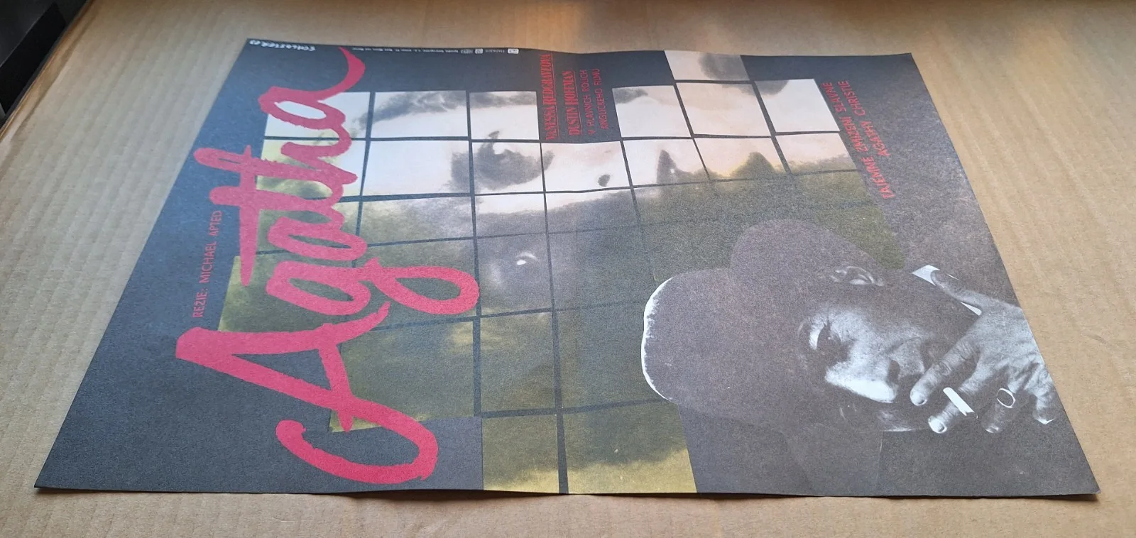 AGATHA - D. HOFFMAN, V. REDGRAVE, ORIGINAL A3 CZECH MOVIE POSTER, W.A. SCHLOSSER, изображение 3