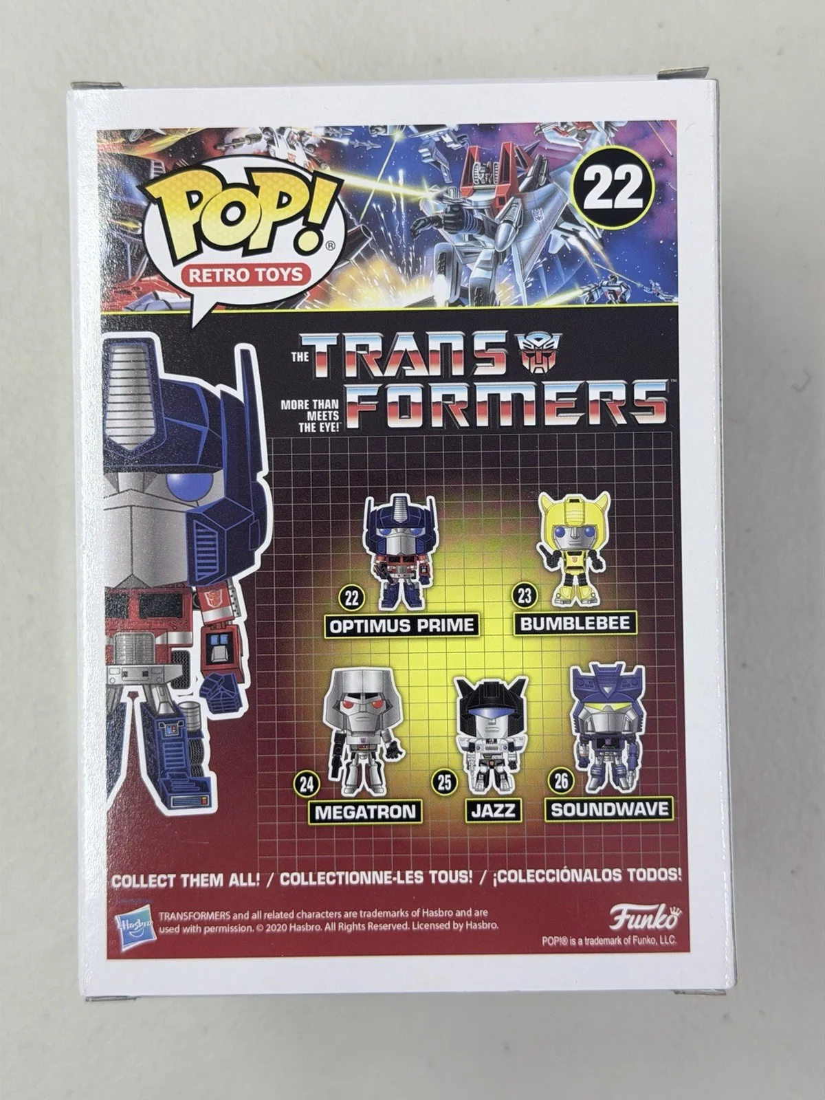 Peter Cullen — Peter Cullen Autographed Optimus Prime Funko Pop! #22 Retro Version BECKETT, image 3