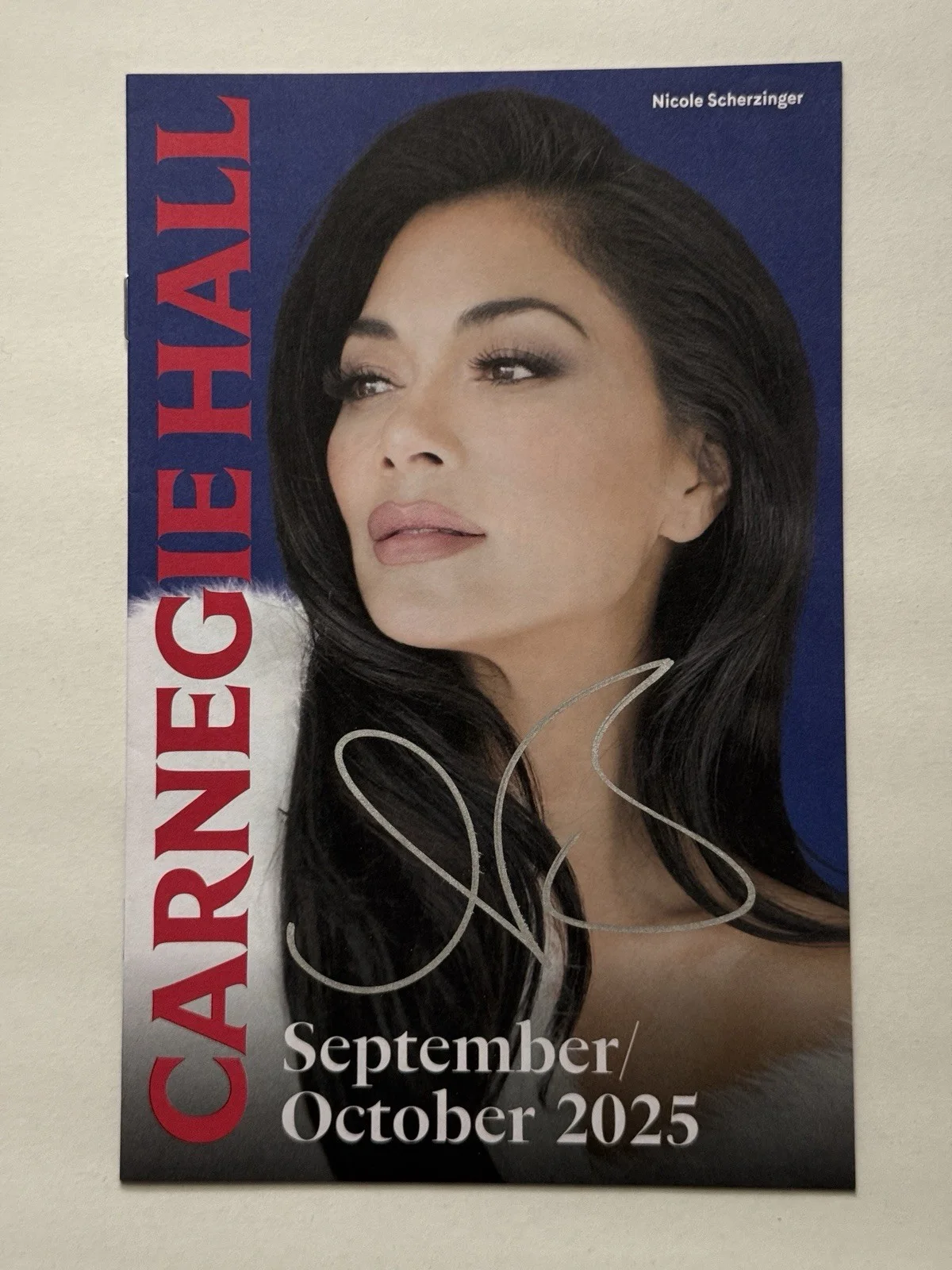 Nicole Scherzinger — Nicole Scherzinger Signed Carnegie Hall Season Guide Playbill Sunset Blvd