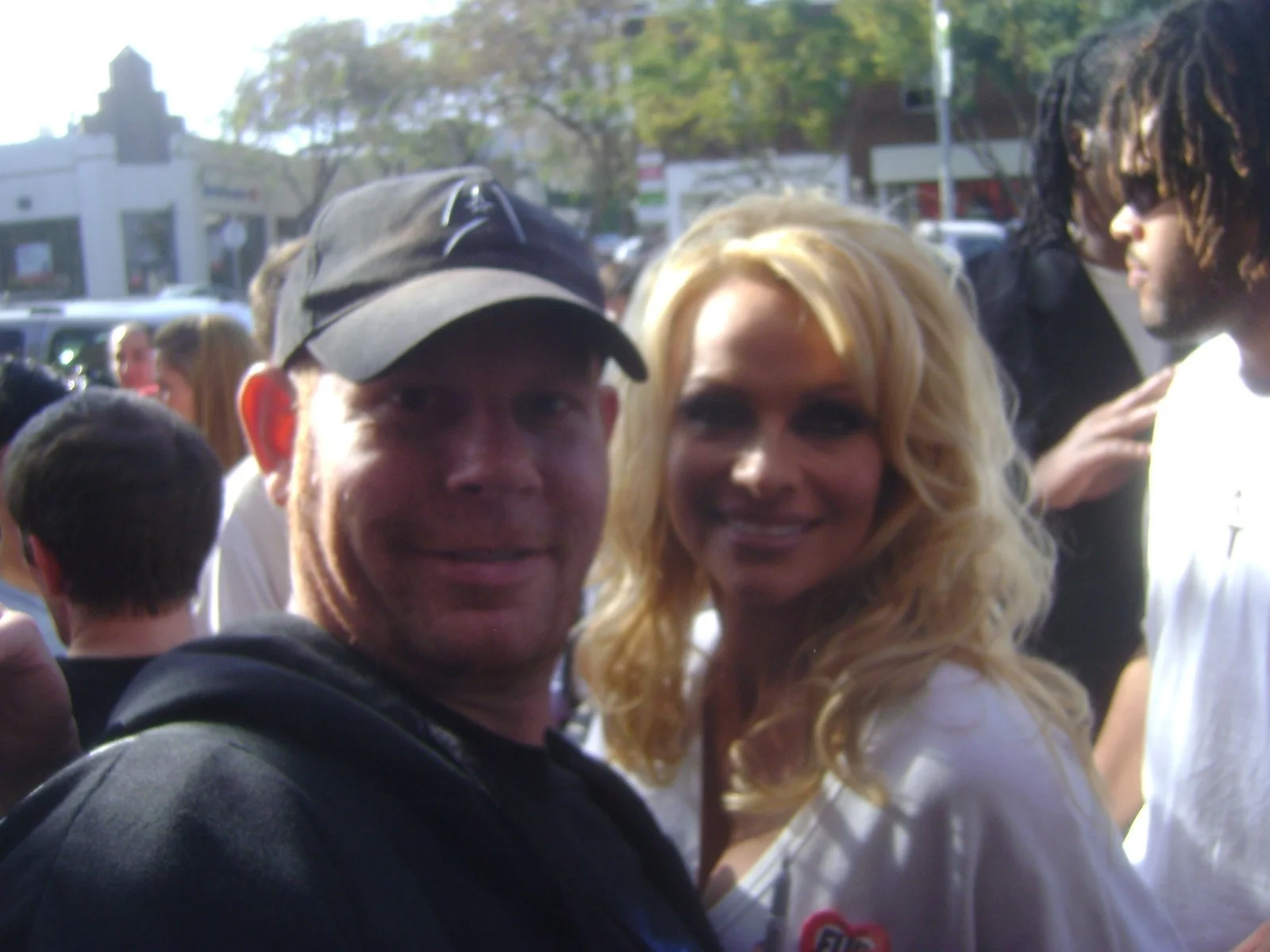 PAMELA ANDERSON — Pamela Anderson Barb Wire matted signed index card with photo 11x17 #1, image 3