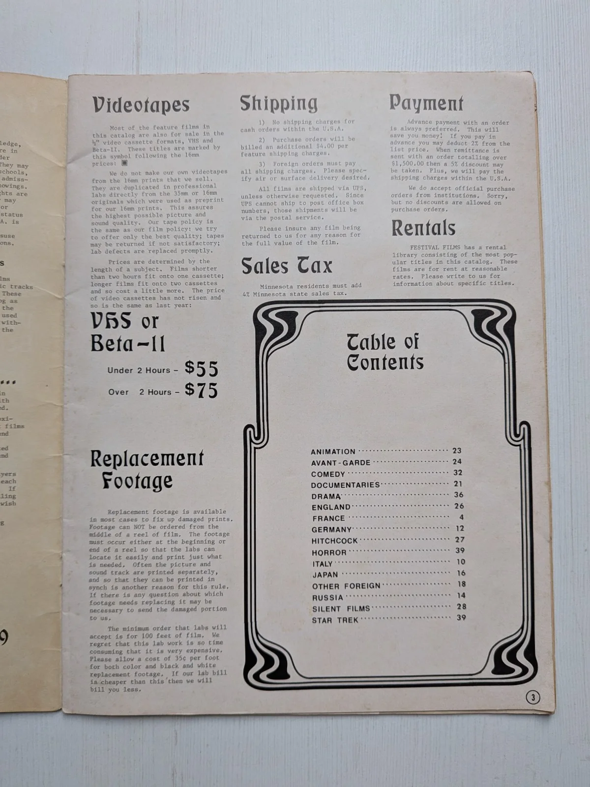 Festival Films 1980-81 - Vintage 16mm Films Catalogue, изображение 3
