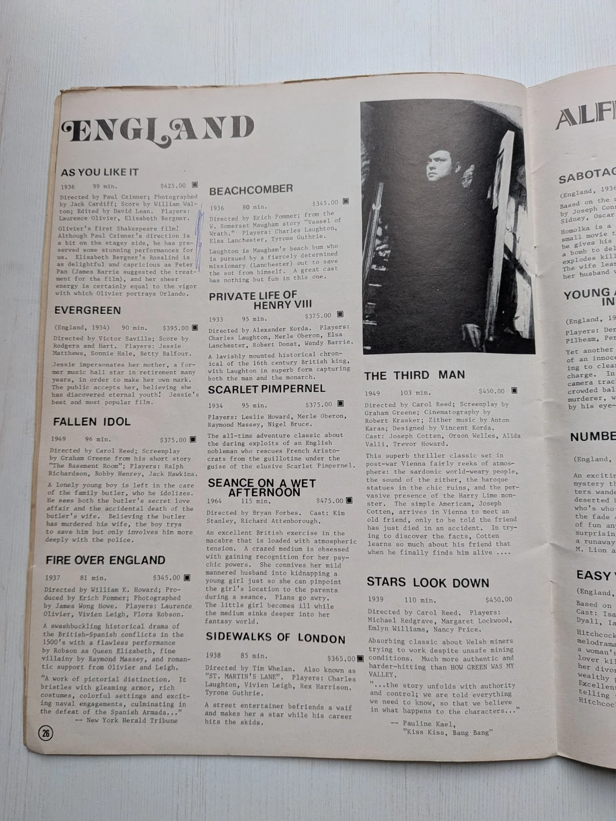 Festival Films 1980-81 - Vintage 16mm Films Catalogue, изображение 4