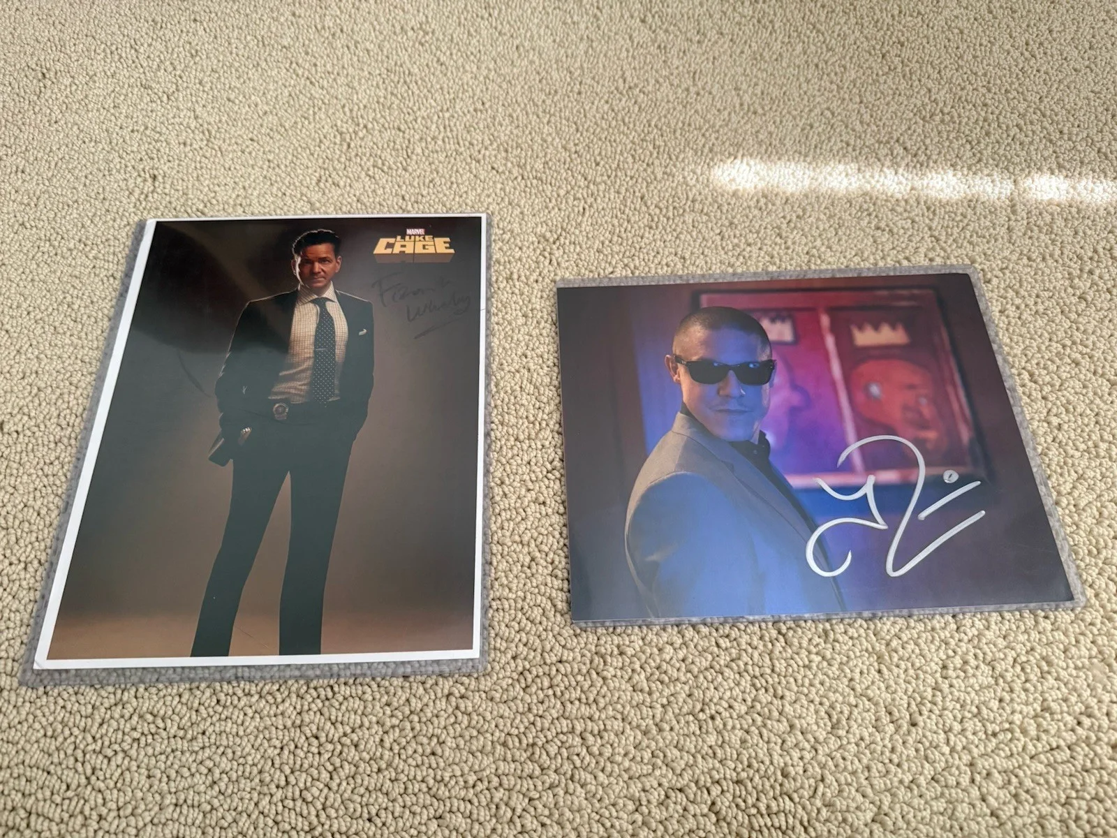 Theo Rossi — Theo Rossi & Frank Whaley Photos Both Signed Luke Cage Marvel Netflix Disney+
