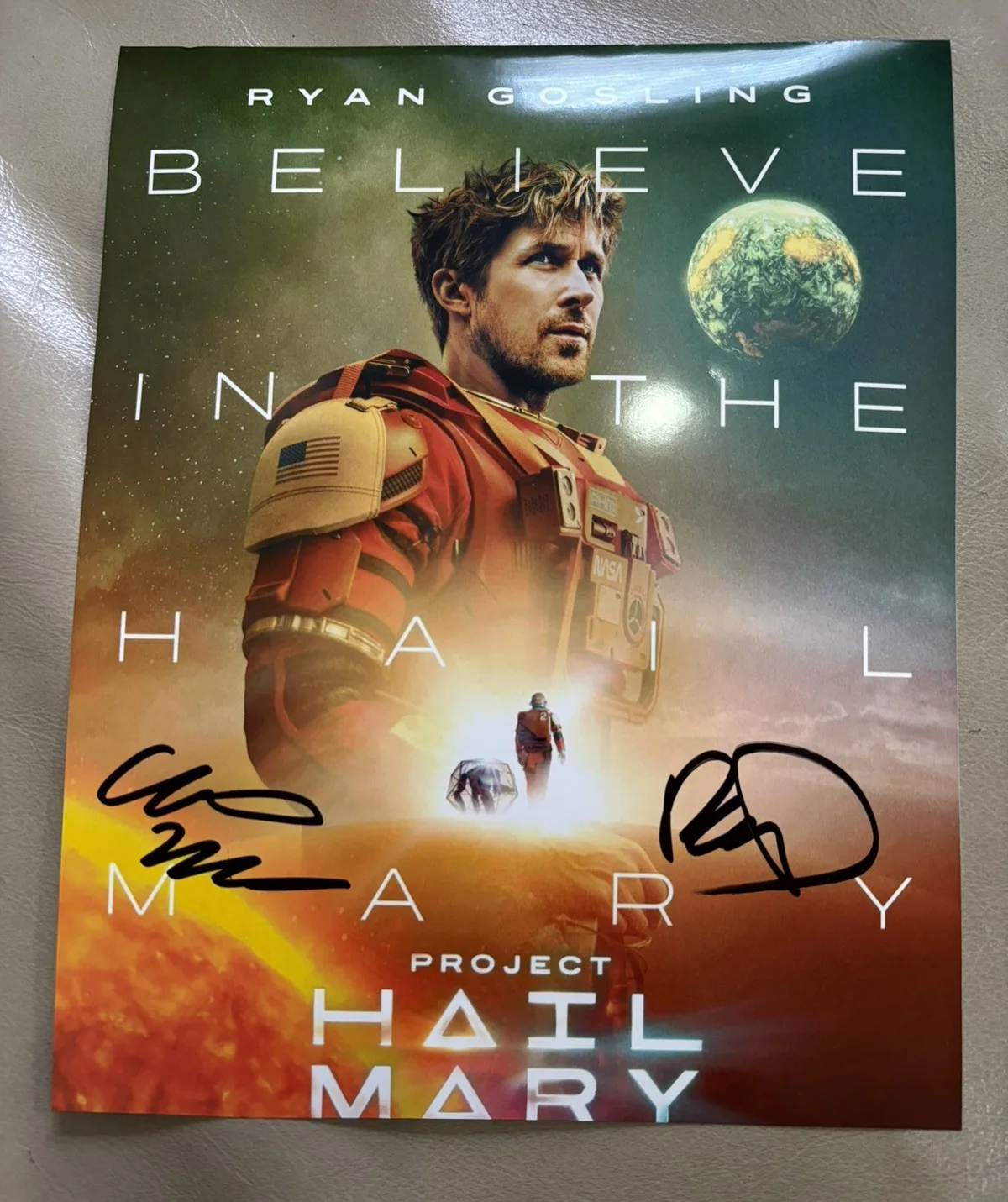 Phil Lord and Chris Miller — Project Hail Mary 8x10 Photo Signed by Phil Lord and Chris Miller w/proof