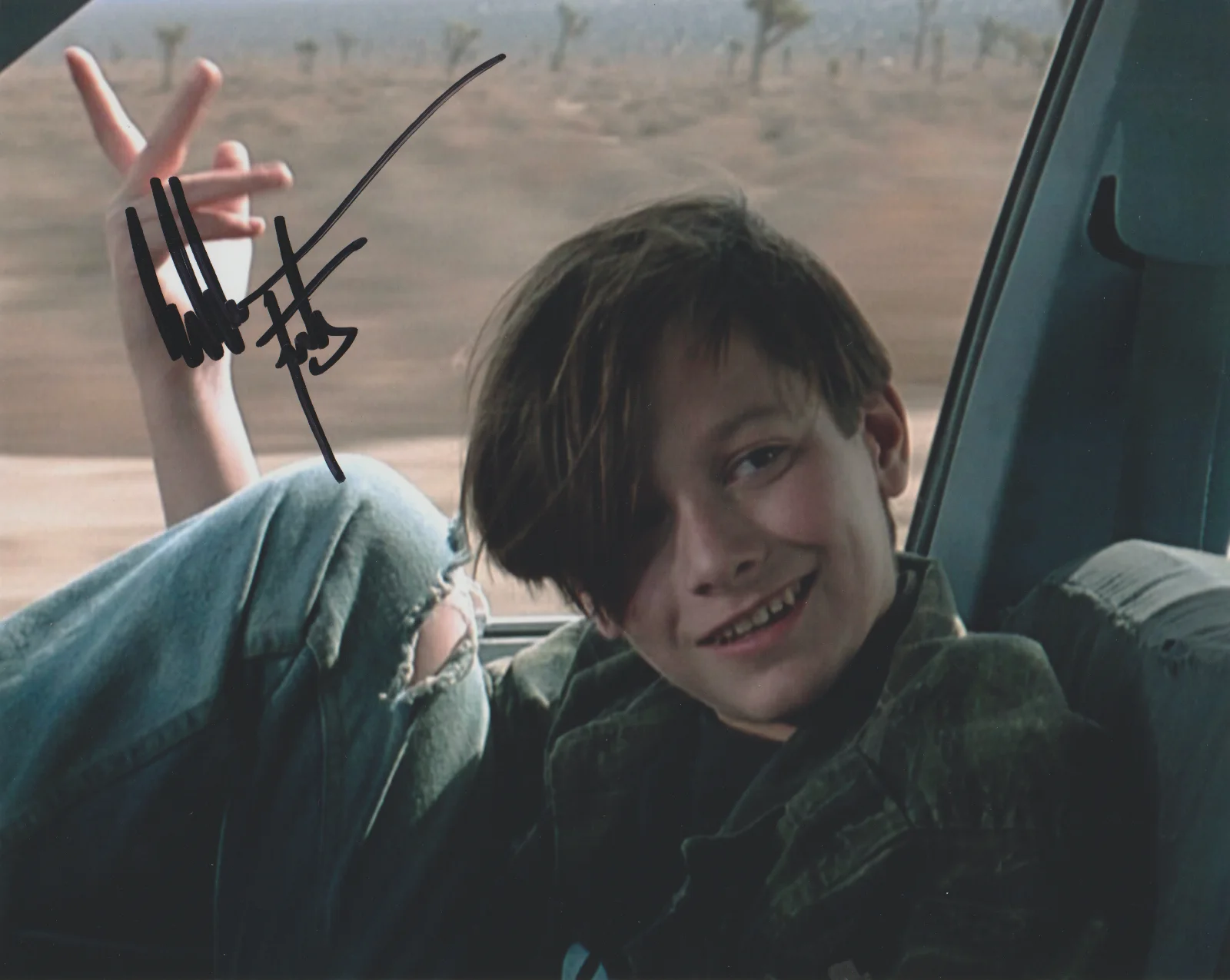 EDWARD FURLONG — EDWARD FURLONG TERMINATOR 2 SIGNED 10X8 COLOR PHOTO AUTOGRAPH JOHN CONNOR