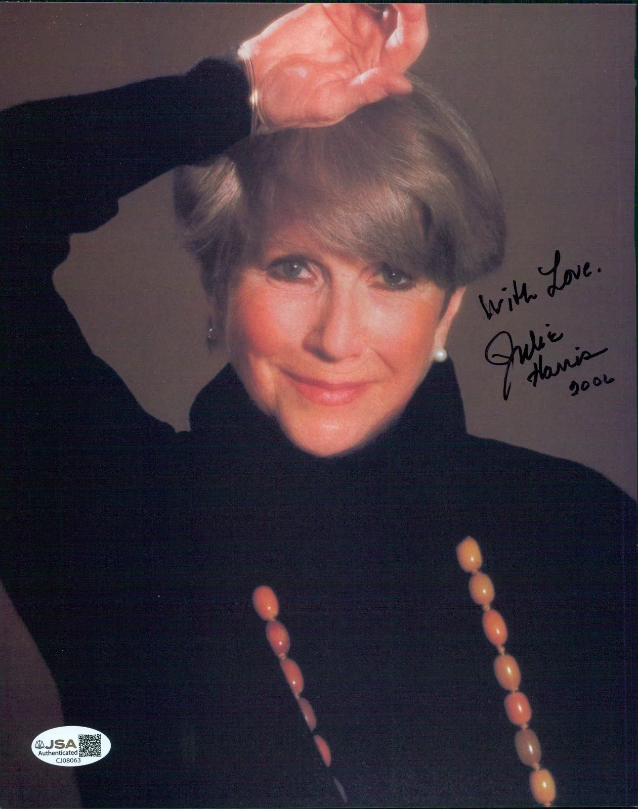 Julie Harris — Julie Harris Actress Signed 8x10 Cardstock Photo JSA Authenticated