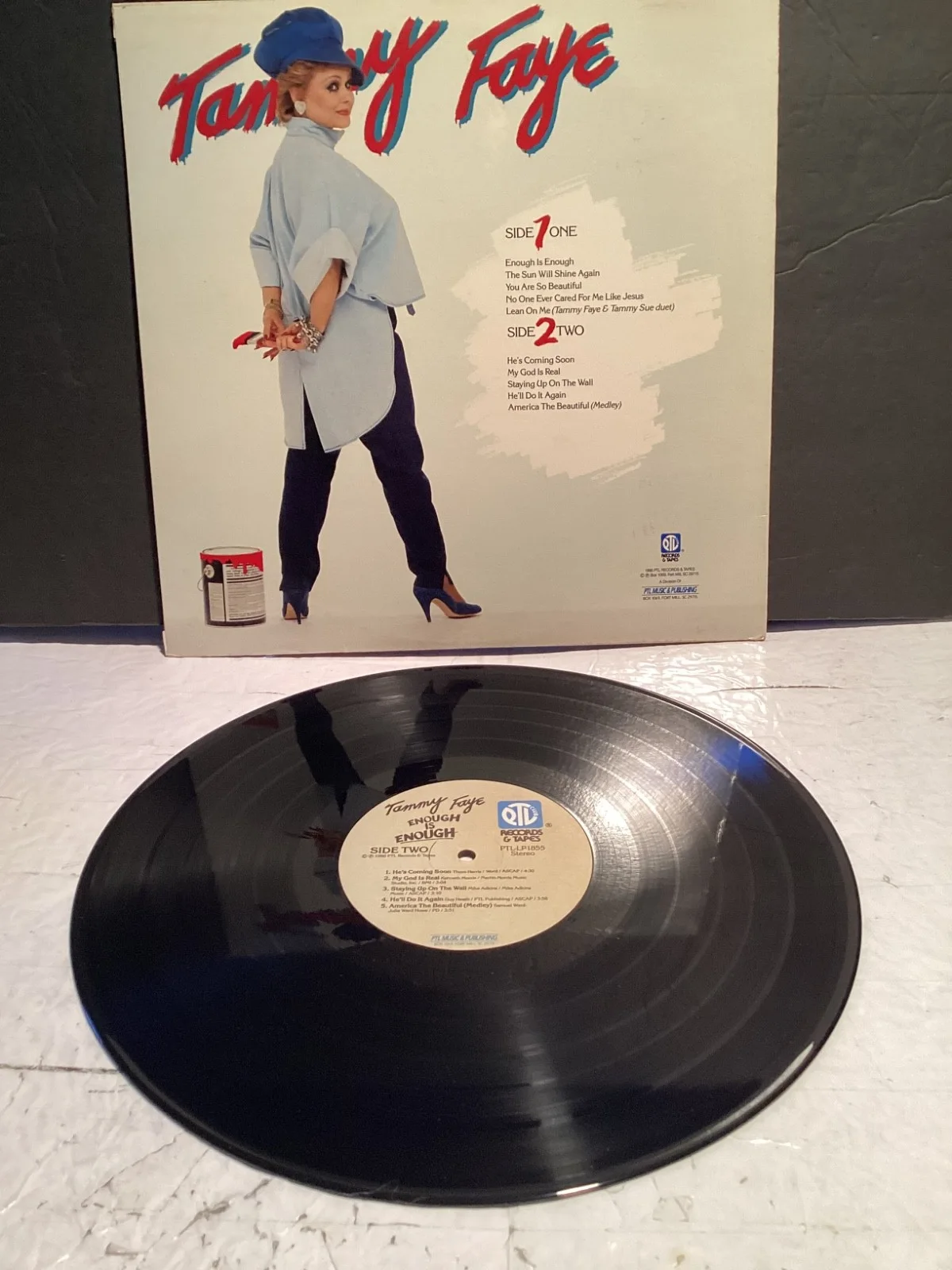 Tammy Faye ~ Enough Is Enough Vinyl LP PTL 1986, image 2