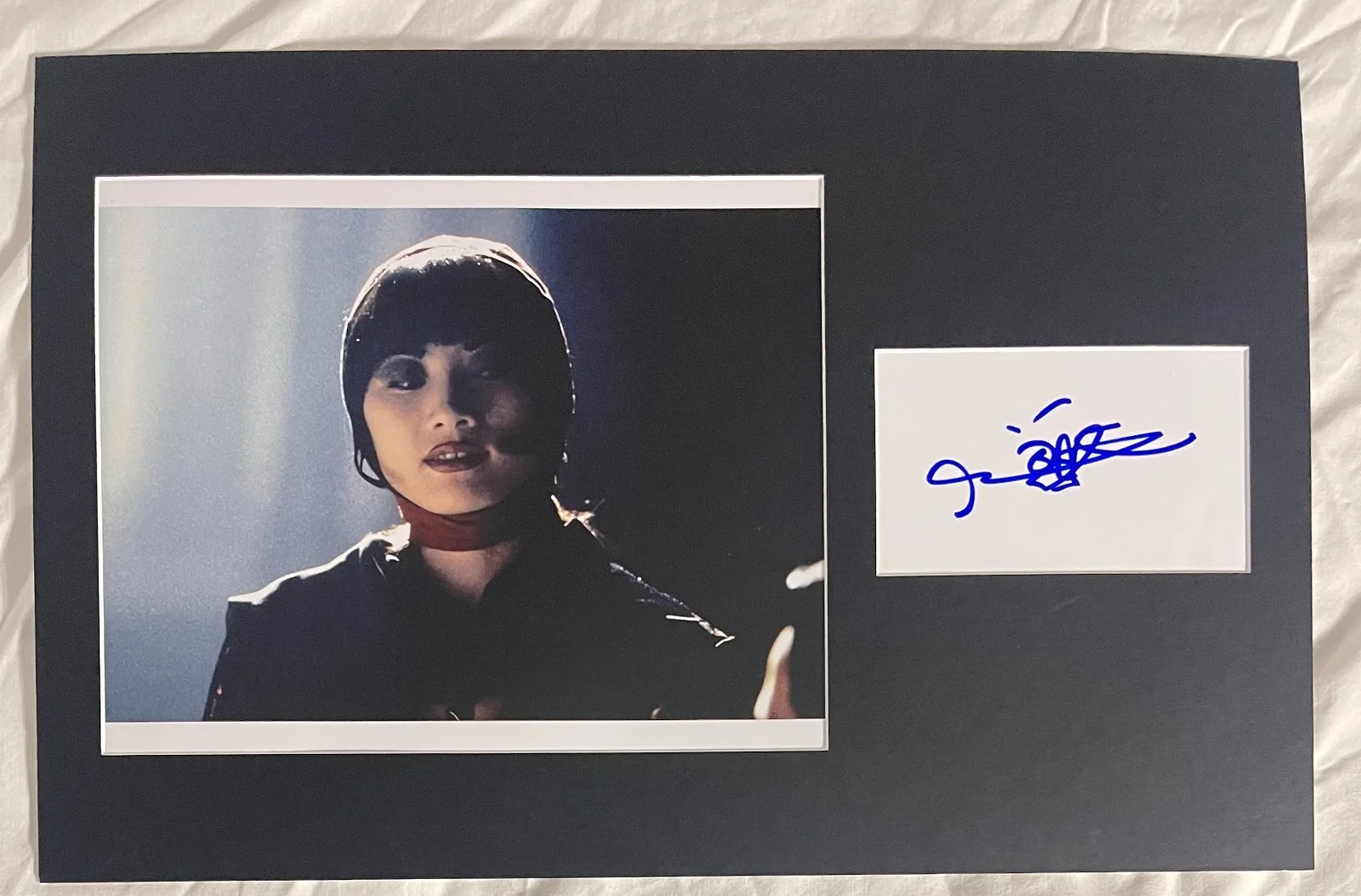 BAI LING — Bai Ling The Crow matted signed index card with photo 11x17 #1 Myca