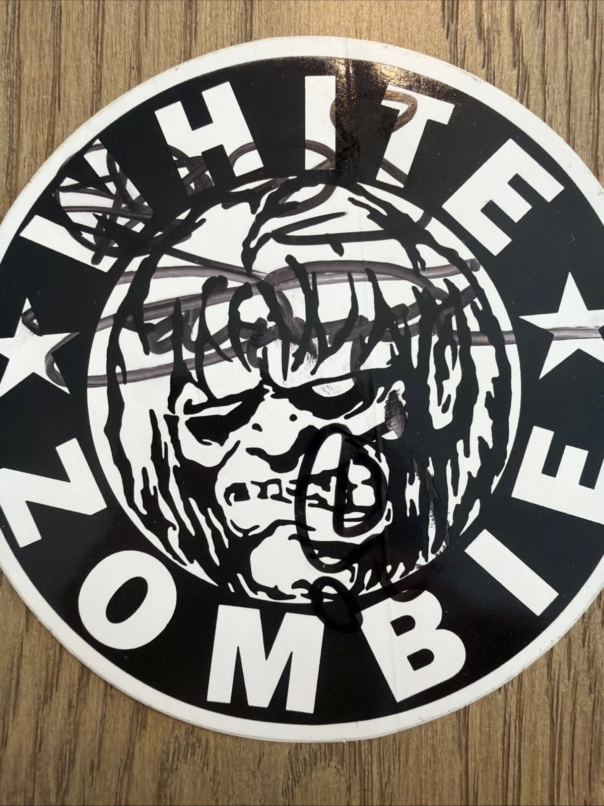 White Zombie Signed Sticker Sean Yseult Jay Yuenger John Tempesta JSA Auto, изображение 2