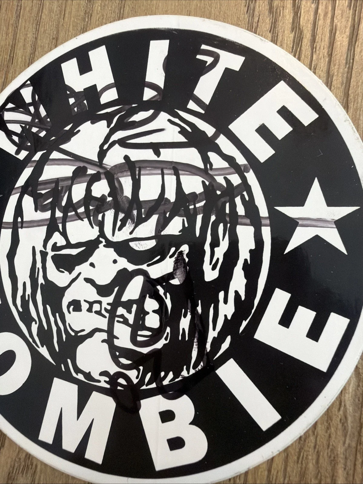 White Zombie Signed Sticker Sean Yseult Jay Yuenger John Tempesta JSA Auto, изображение 3