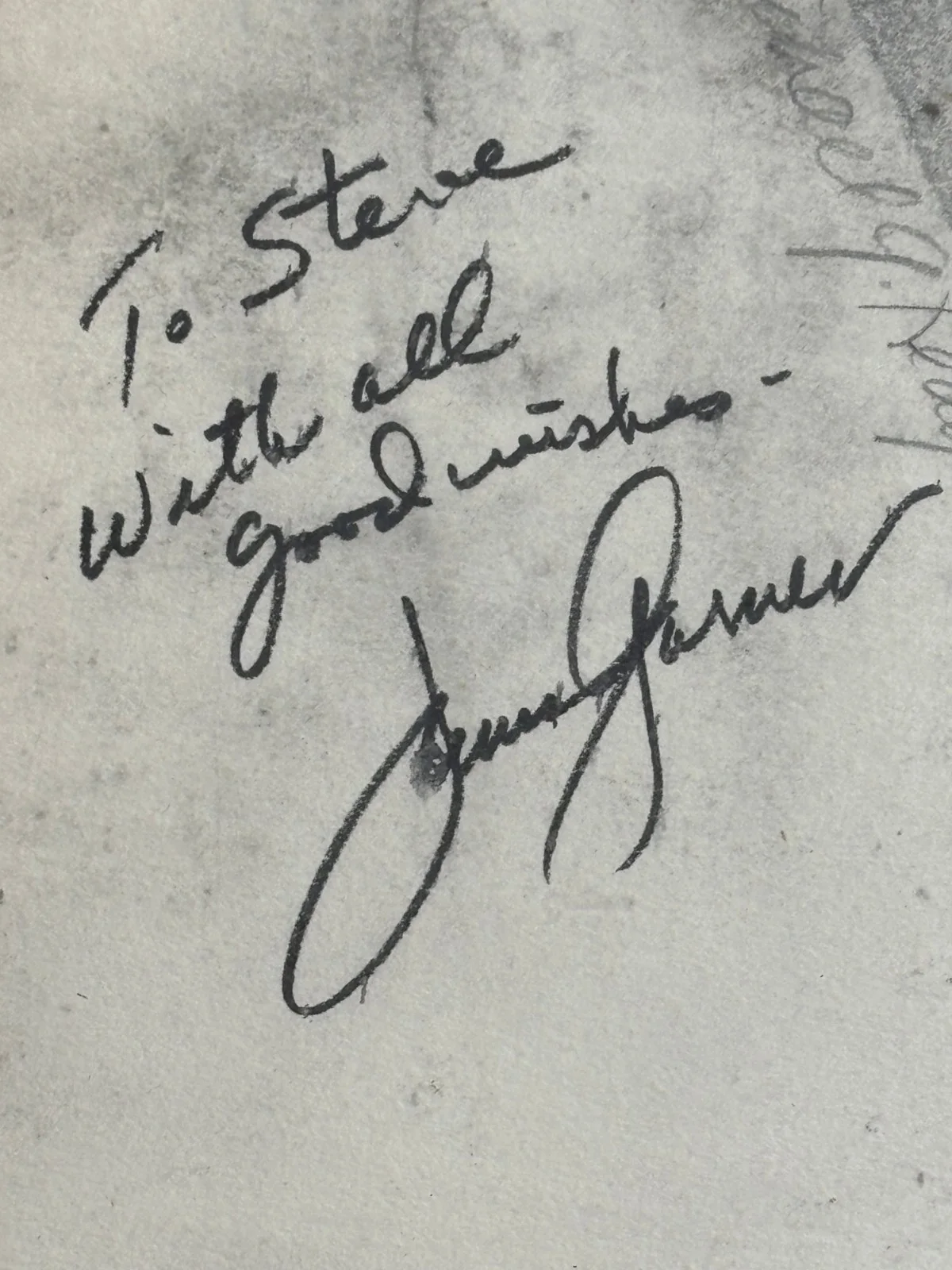 James Garner Micheal Reagan — 1983 MICHEAL REAGAN Original 11x14 Portrait pencil drawing JAMES GARNER Maverick, image 5