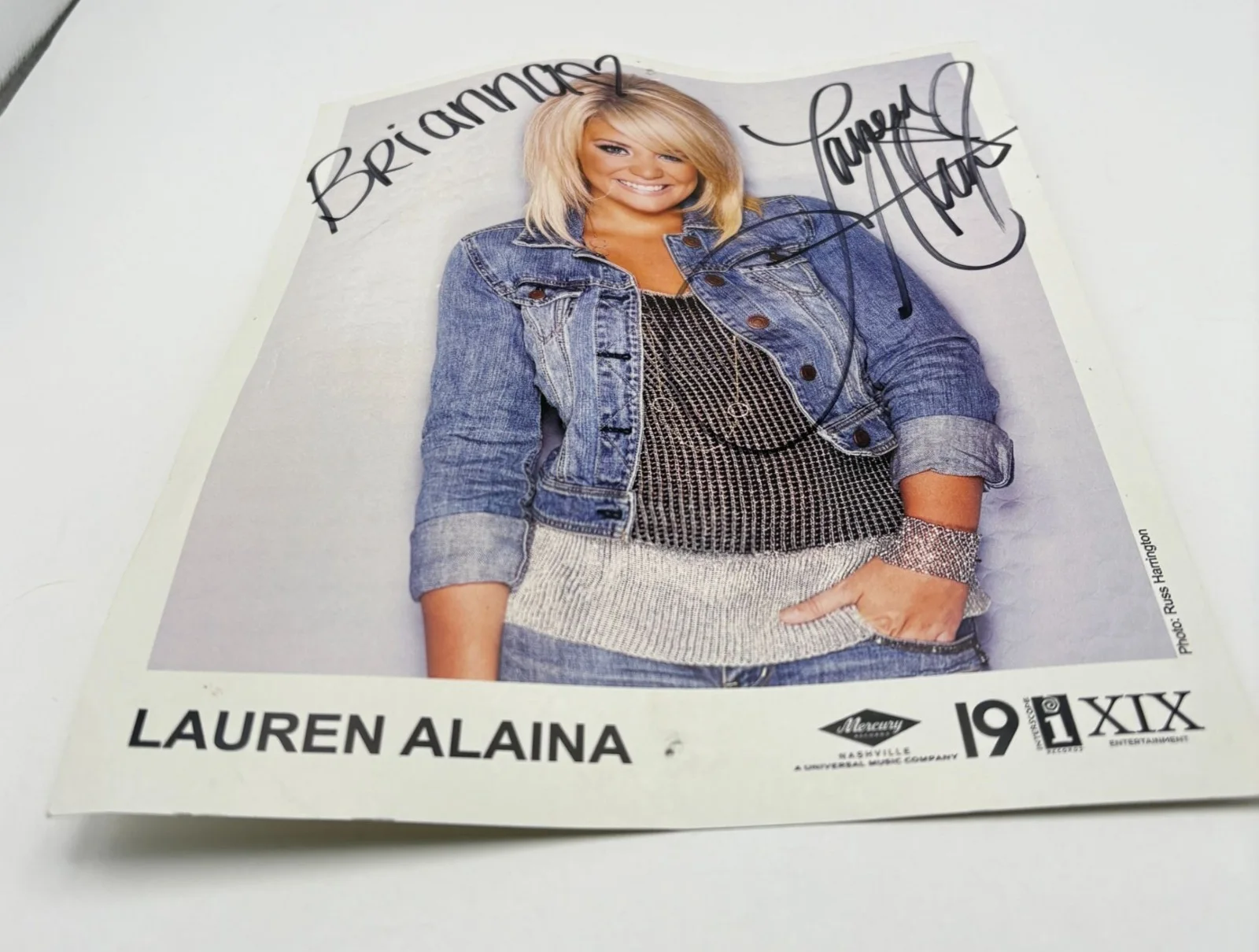Lauren Alaina Autographed Photo Country Singer 8x10 American Idol "For Brianna", изображение 4