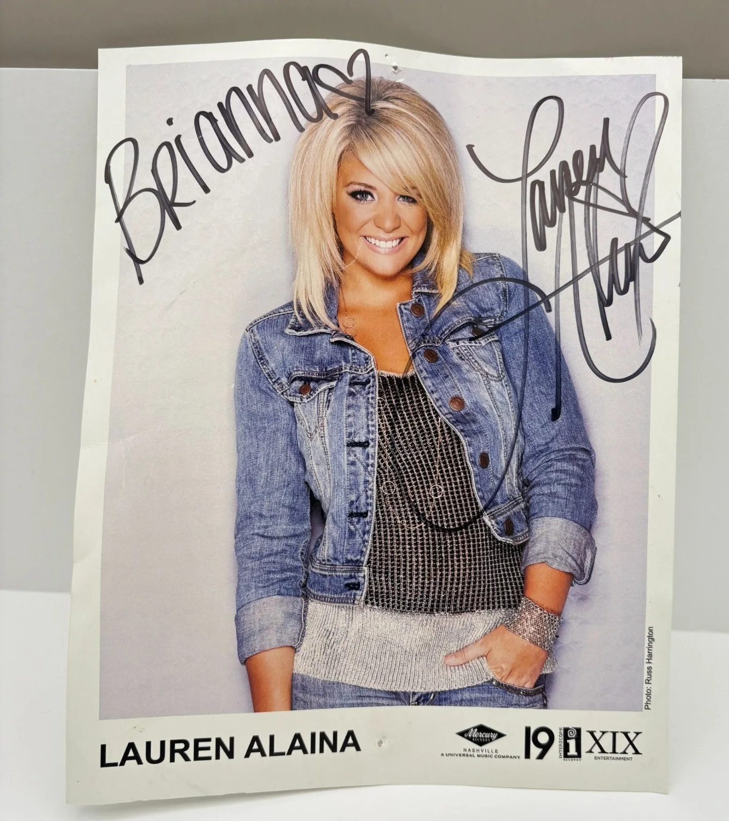 Lauren Alaina Autographed Photo Country Singer 8x10 American Idol "For Brianna", изображение 5