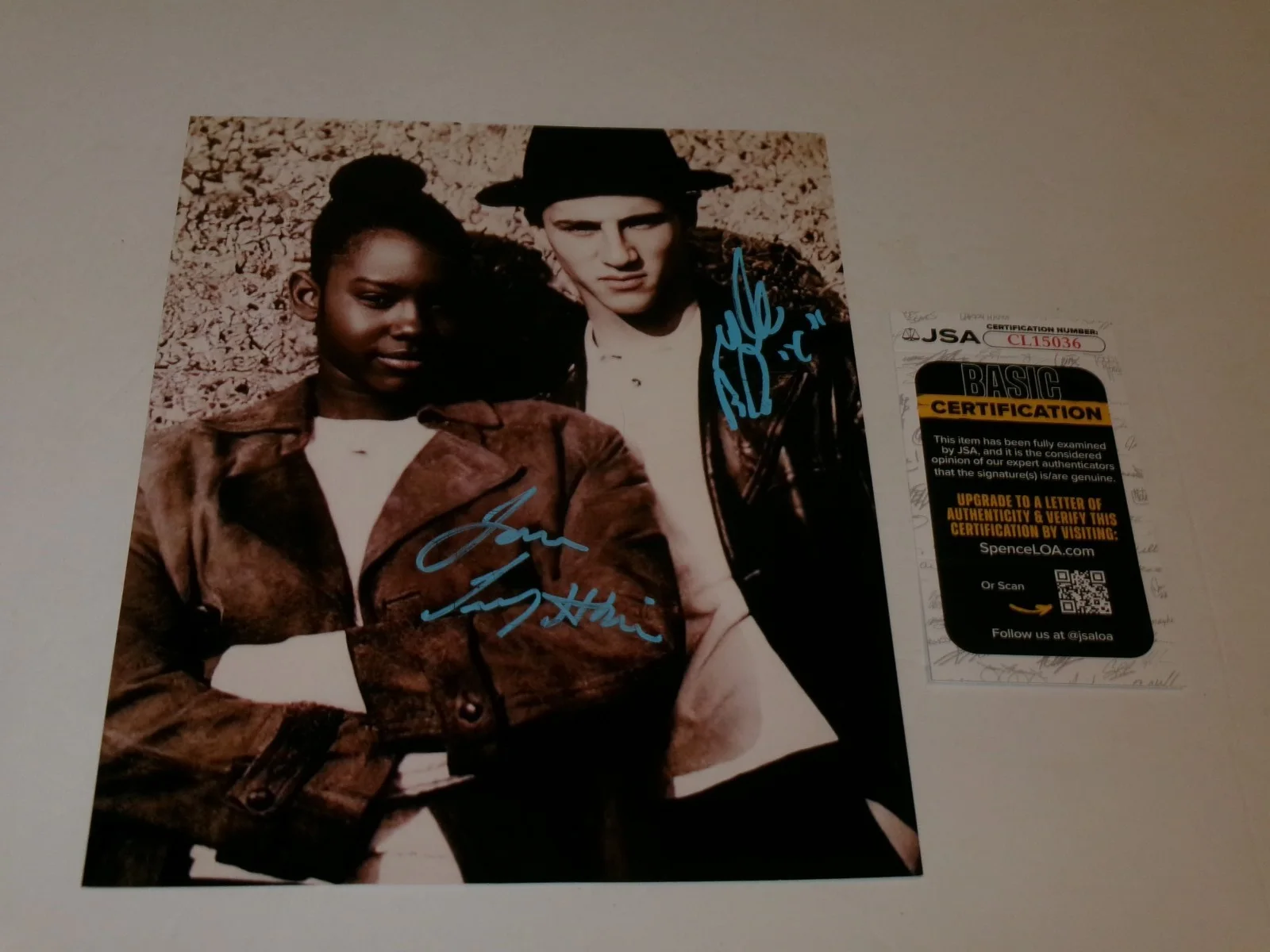 Lillo Brancato & Taral Hicks — Bronx Tale Lillo Brancato & Taral Hicks Signed 8X10 Photo JSA CERT