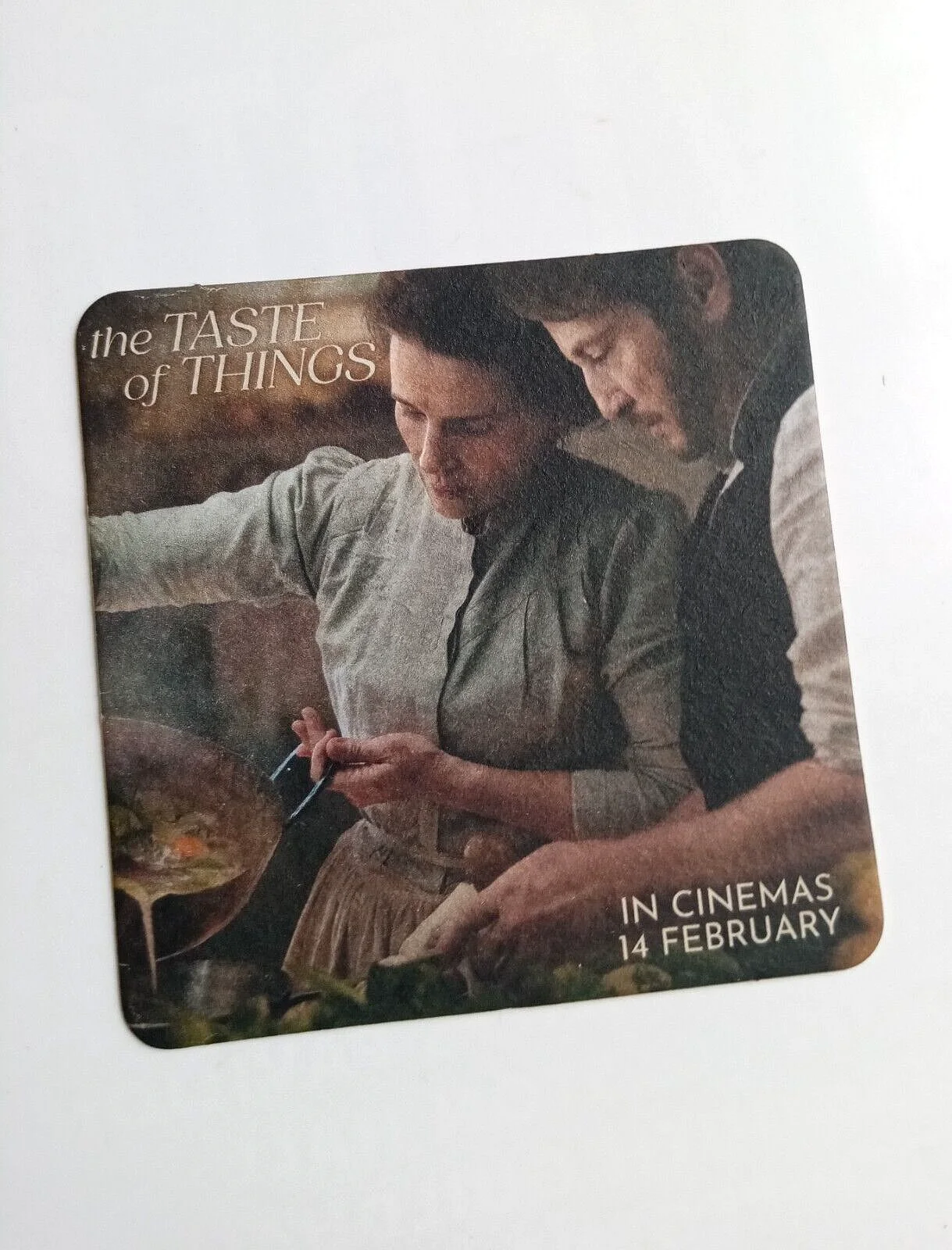 The Taste Of Things Movie Promo Coasters / Beer Mats x 2 - Juliette Binoche, изображение 3