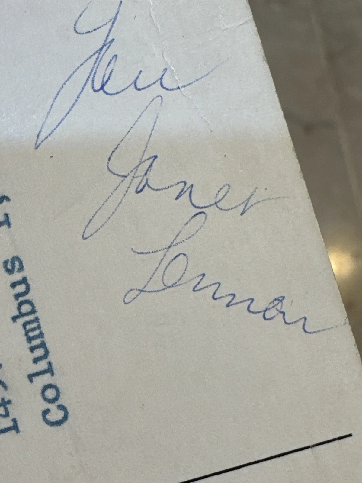 JANET LENNON-ORIGINAL AUTOGRAPHED CARD-LENNON SISTERS-May 22, 1961 ￼, изображение 5
