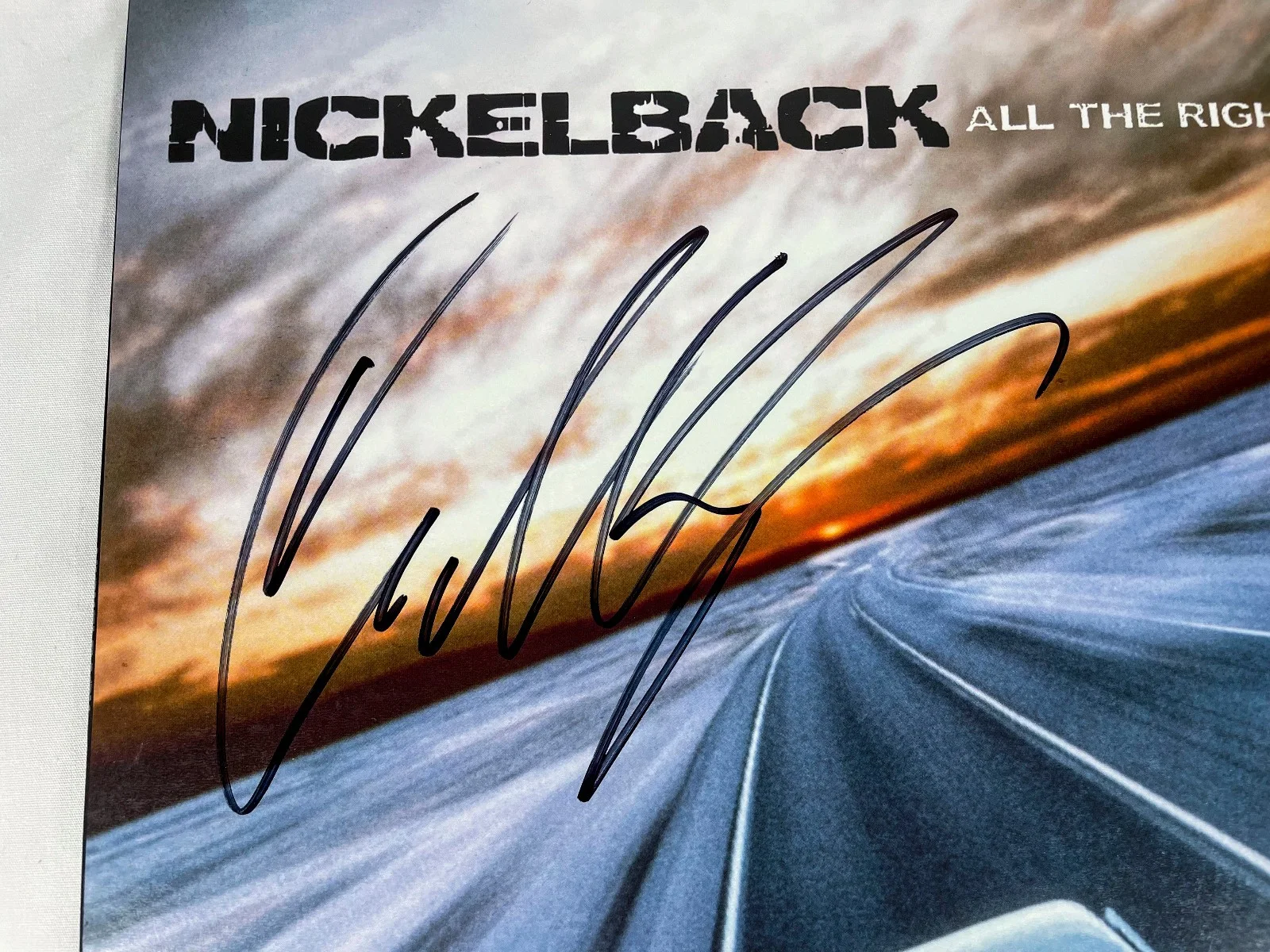 Chad Kroeger Signed Nickelback ALL THE RIGHT REASONS Vinyl Album PROOF JSA, изображение 2