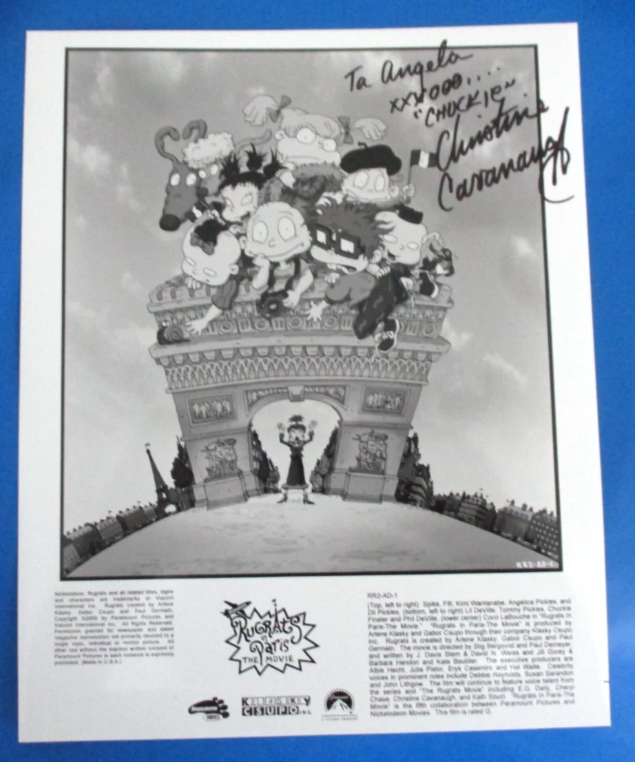 Christine Cavanaugh — RUGRATS IN PARIS CHRISTINE CAVANAUGH Signed 8X10 Photo Autographed Chuckie