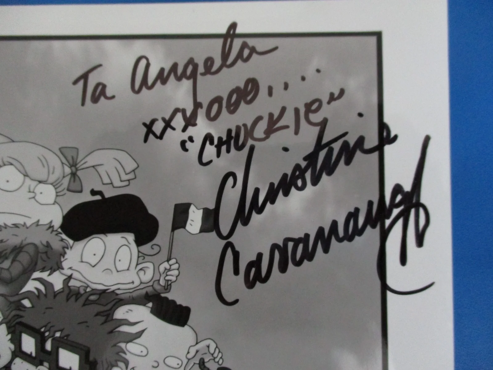 Christine Cavanaugh — RUGRATS IN PARIS CHRISTINE CAVANAUGH Signed 8X10 Photo Autographed Chuckie, изображение 2
