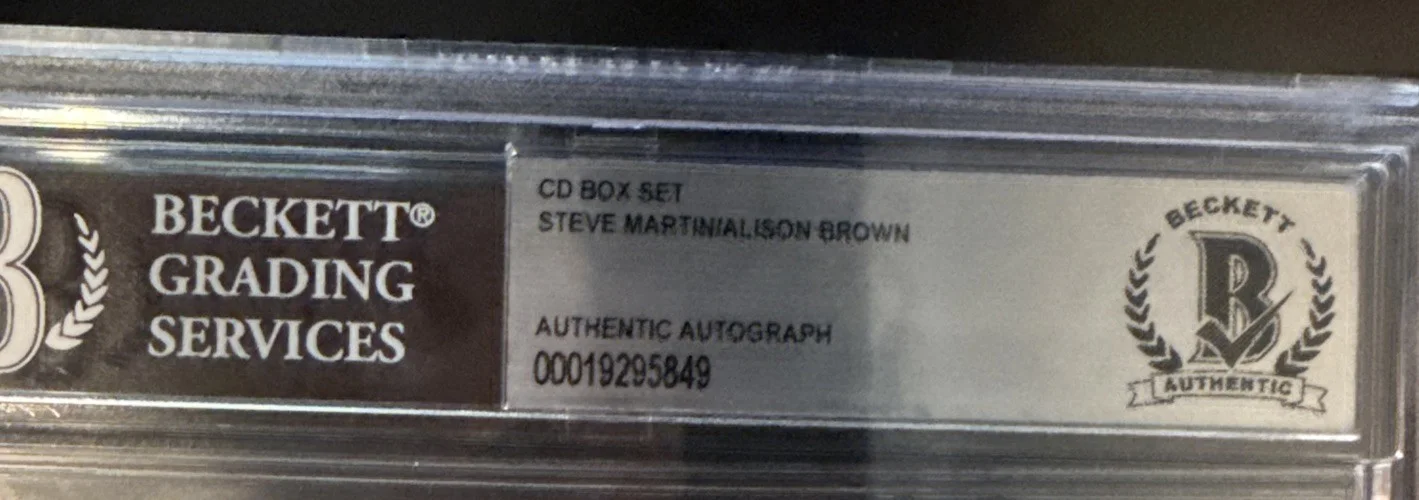 Steve Martin & Alison Brown SIGNED CD - Beckett BAS Encased Slab, image 3