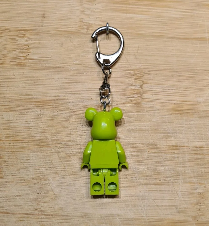 LEGO CUSTOM TMNT NINJA TURTLES BEARBRICK MINIFIGURE KEYCHAIN KEYRING, image 2