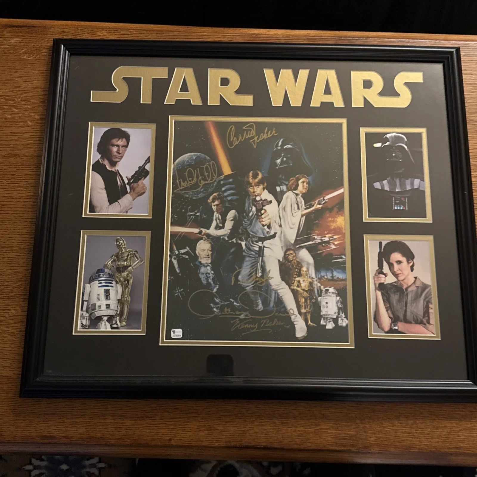 Star Wars: A New Hope 11x14 5 Cast Auto Signed With COA. Read Description., image 2