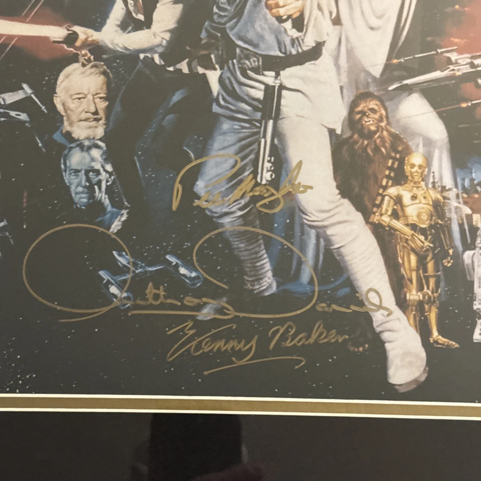 Star Wars: A New Hope 11x14 5 Cast Auto Signed With COA. Read Description., image 5