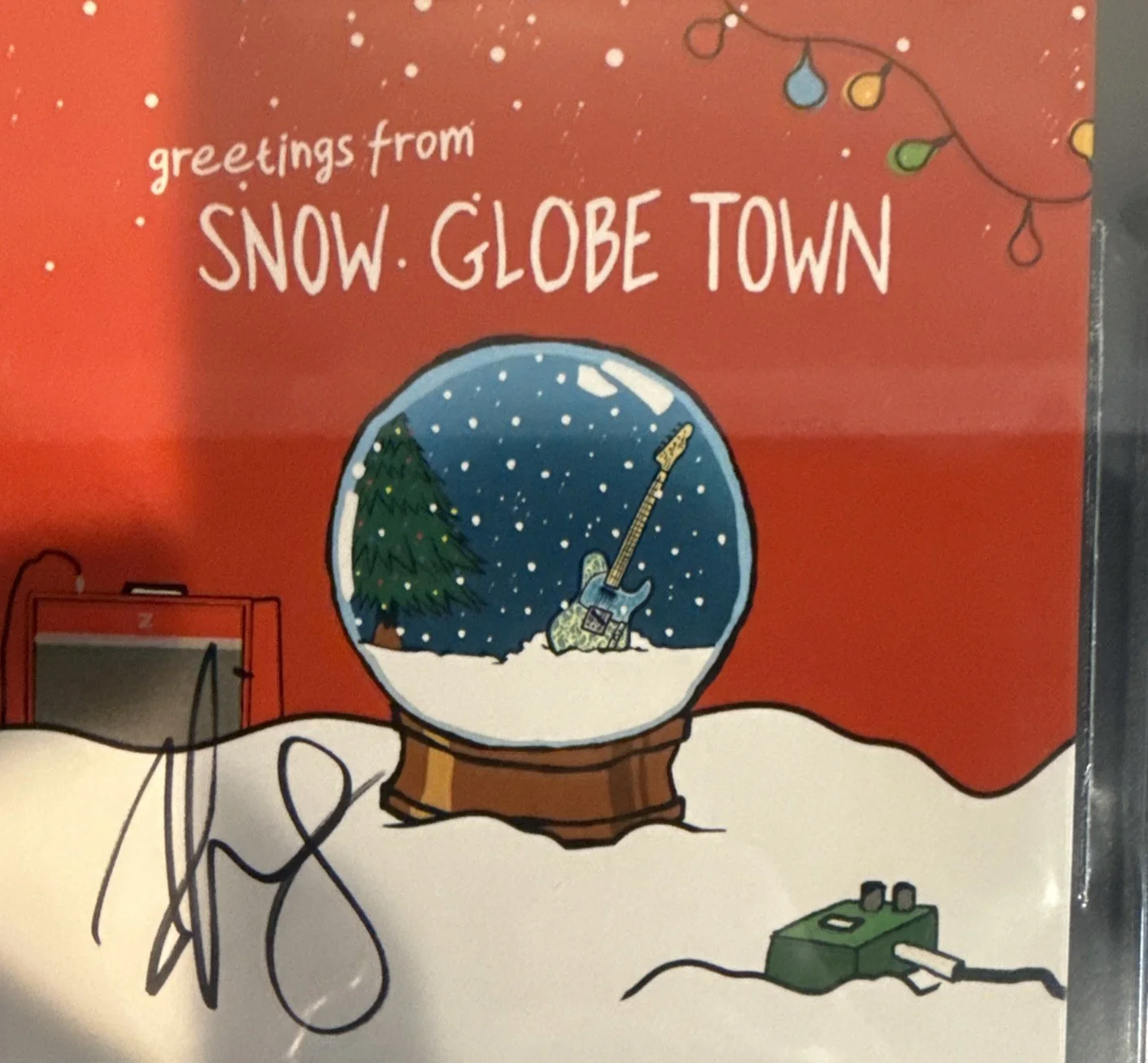 Brad Paisley SIGNED CD Insert “Snow Globe Town” - Beckett BAS Encased Slab, image 2