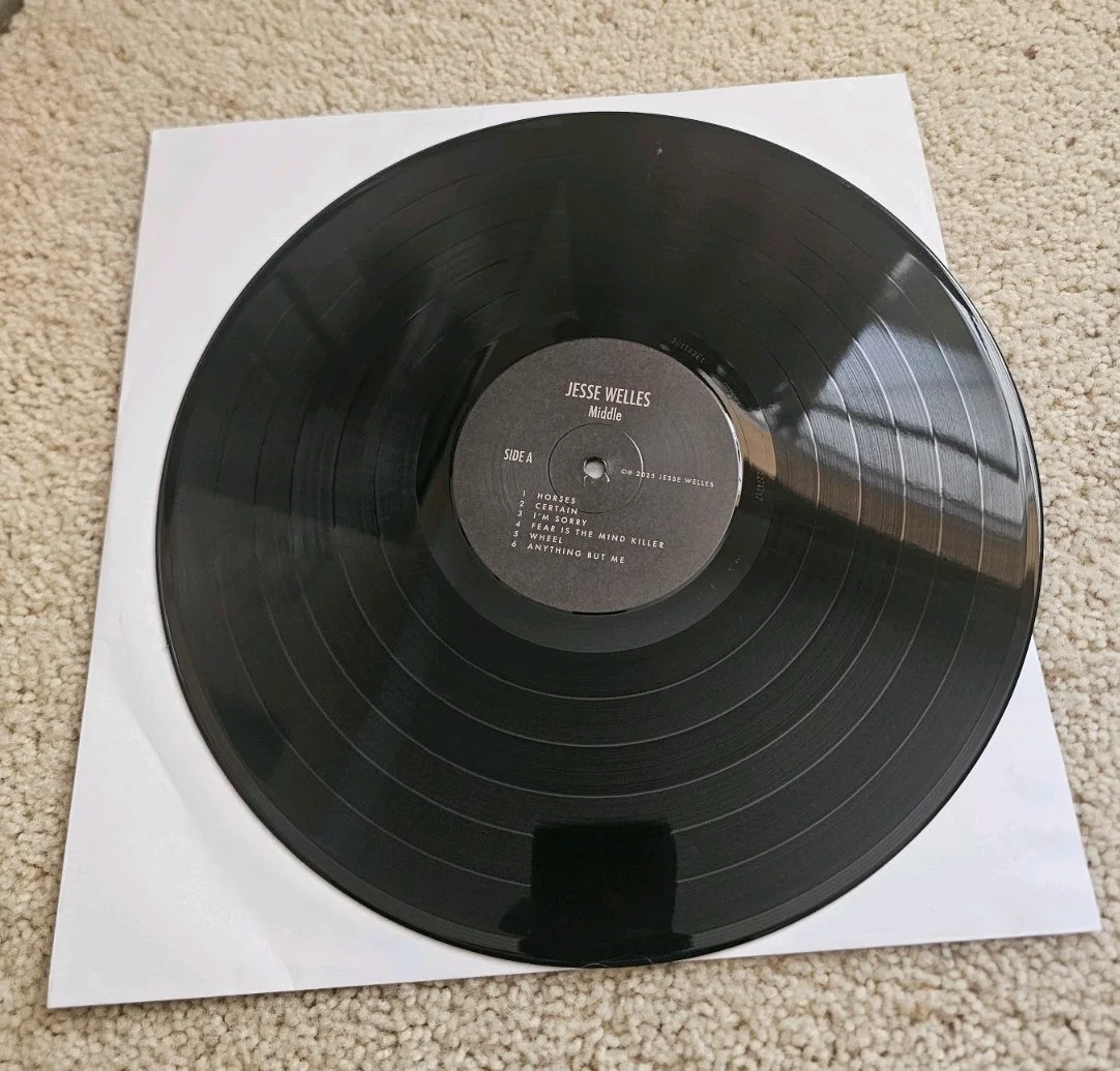 JESSE WELLES Middle SIGNED Autograph Vinyl Record! RARE, image 3