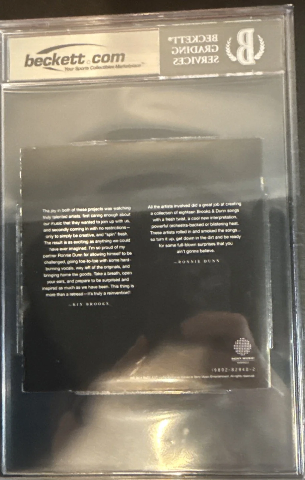 Brooks & Dunn SIGNED CD Booklet “Reboot II” - Beckett BAS Encased Slab, image 3