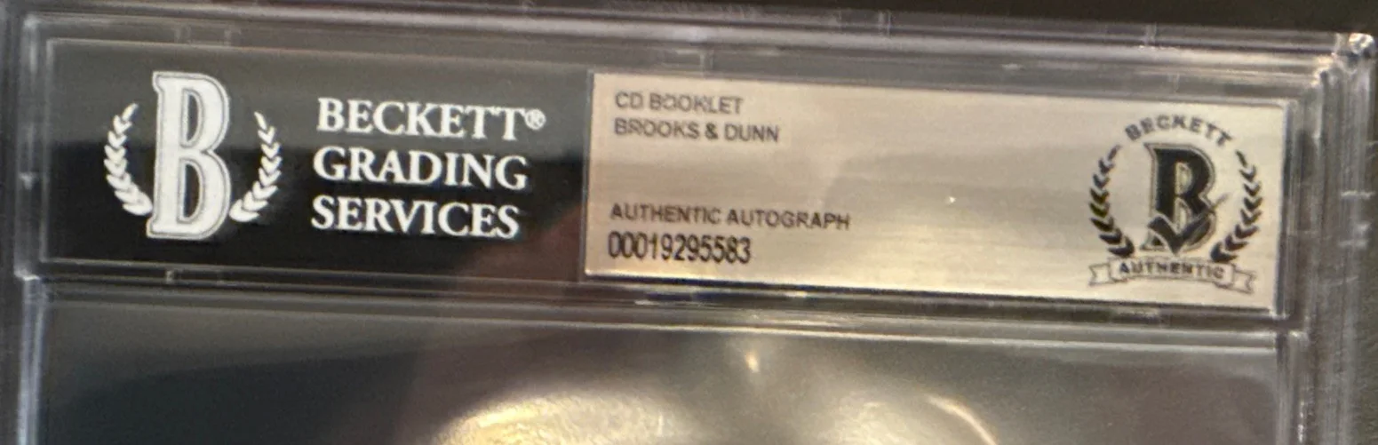 Brooks & Dunn SIGNED CD Booklet “Reboot II” - Beckett BAS Encased Slab, image 4