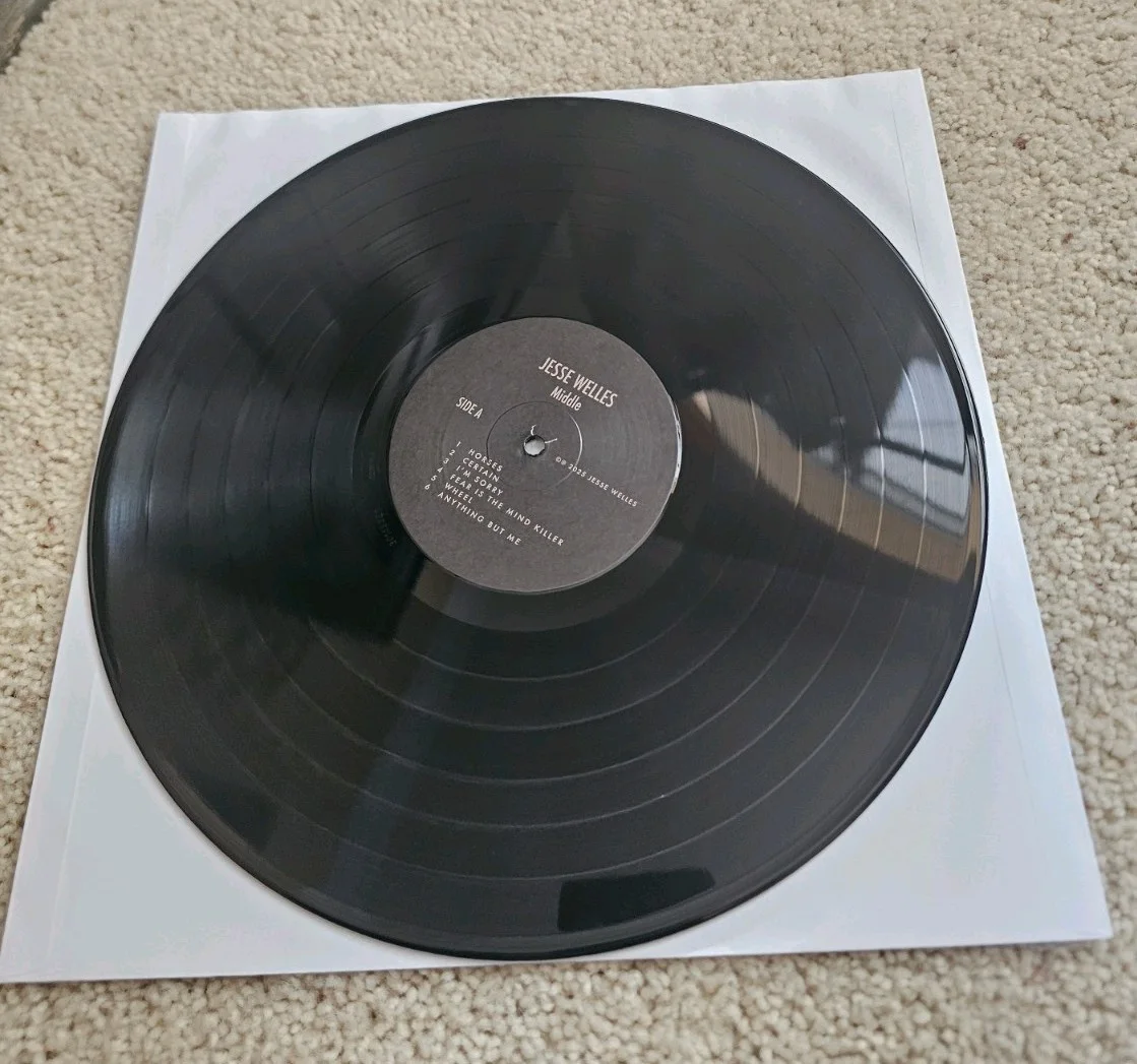 JESSE WELLES Middle SIGNED Autograph Vinyl Record! RARE!, image 3
