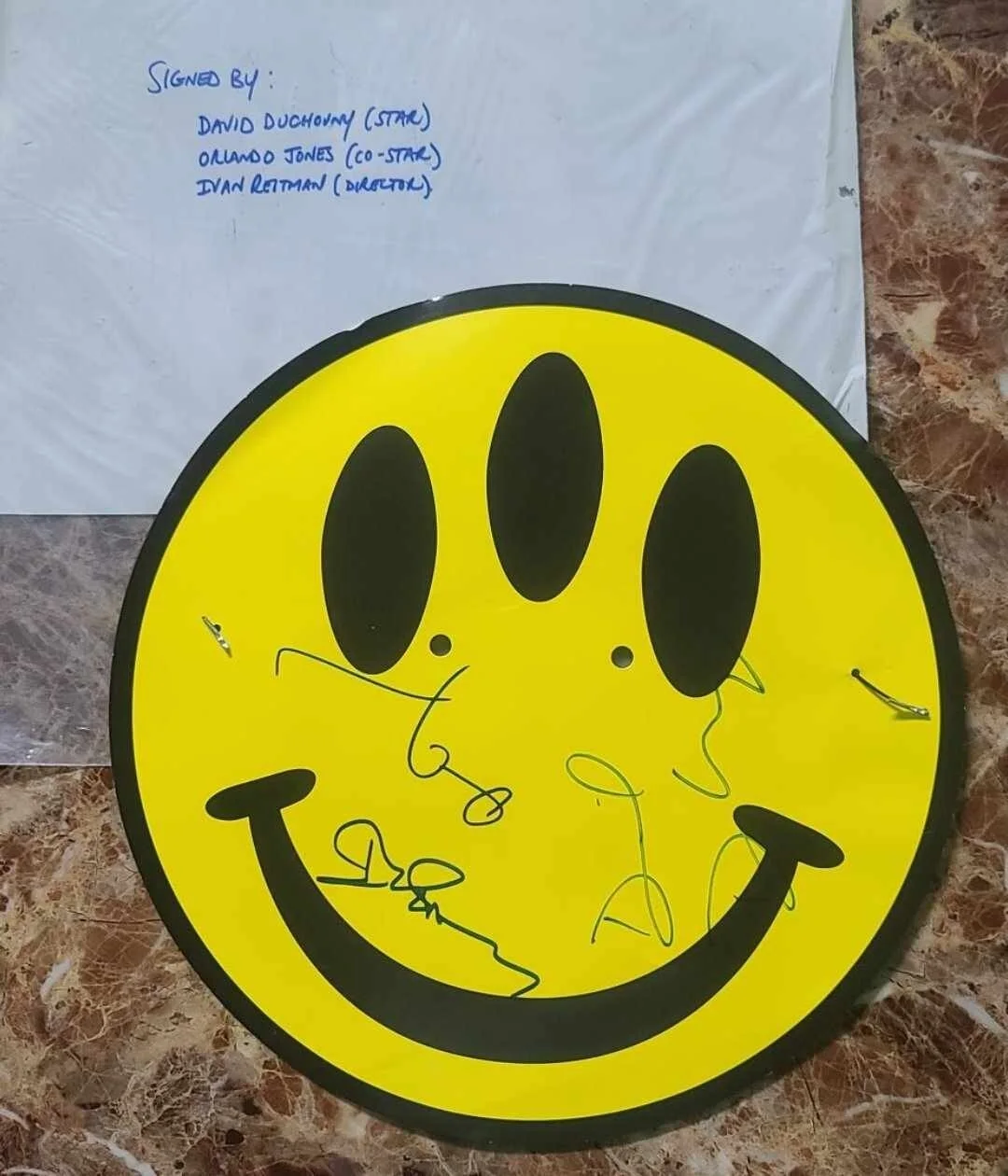 EVOLUTION Promo Mask Signed by Ivan Reitman, David Duchovny +++++, image 2