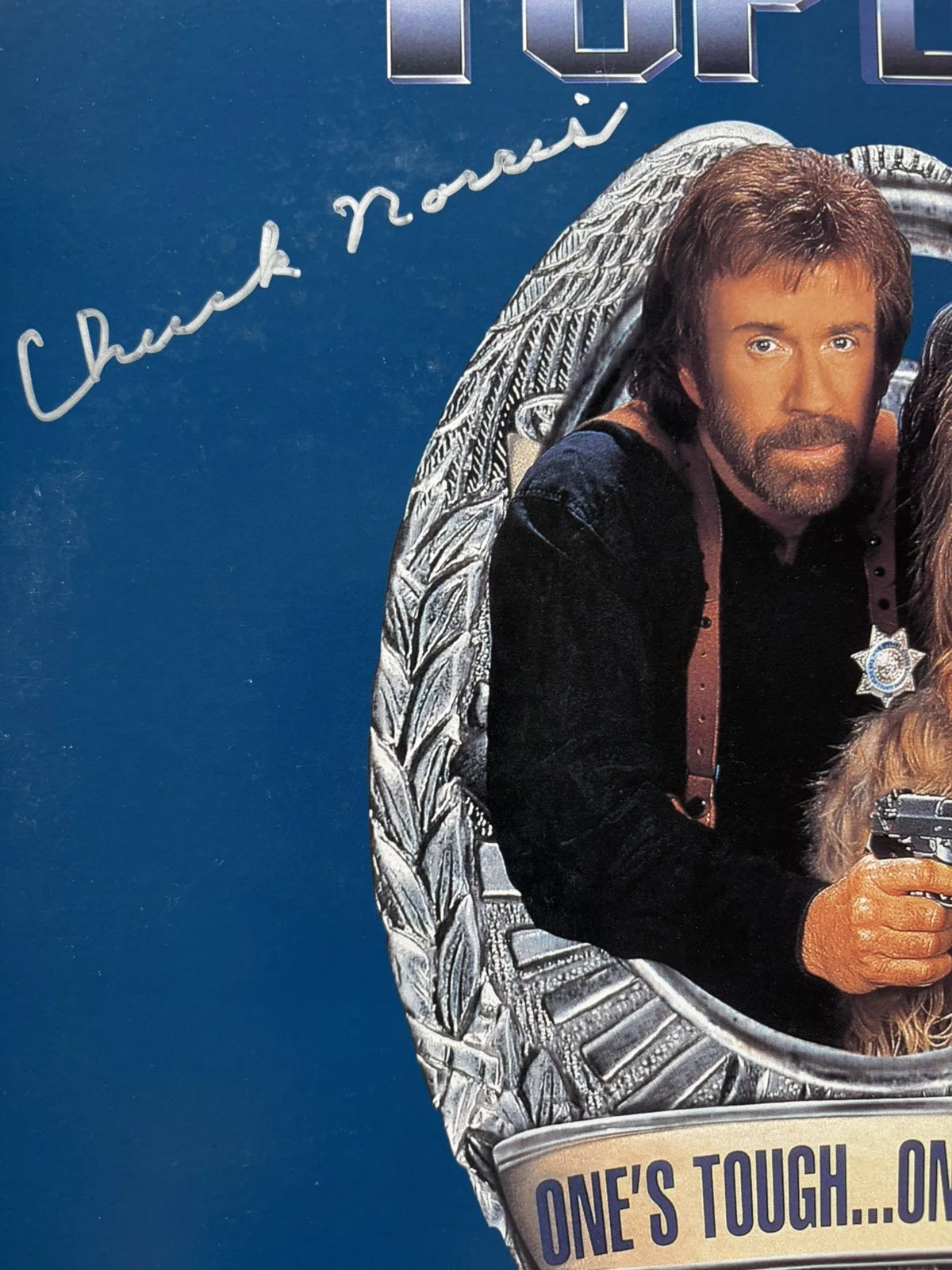 Chuck Norris AUTO Autographed Signed Laser Disc TOPDOG RARE Movie JSA LEGEND, image 2