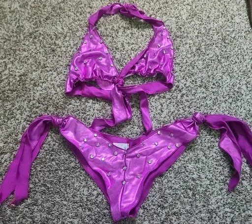 FLOWER TUCCI: 1/1 Personal 2pc Stage Outfit owned worn signed, image 3