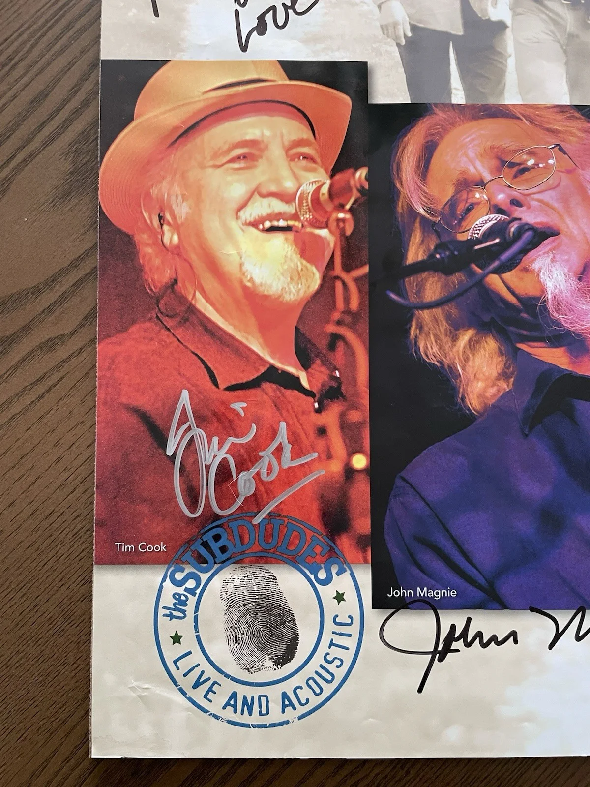 Subdudes Signed Poster 2008 Tour 18x24 Autographed Full Band Unplugged, image 3