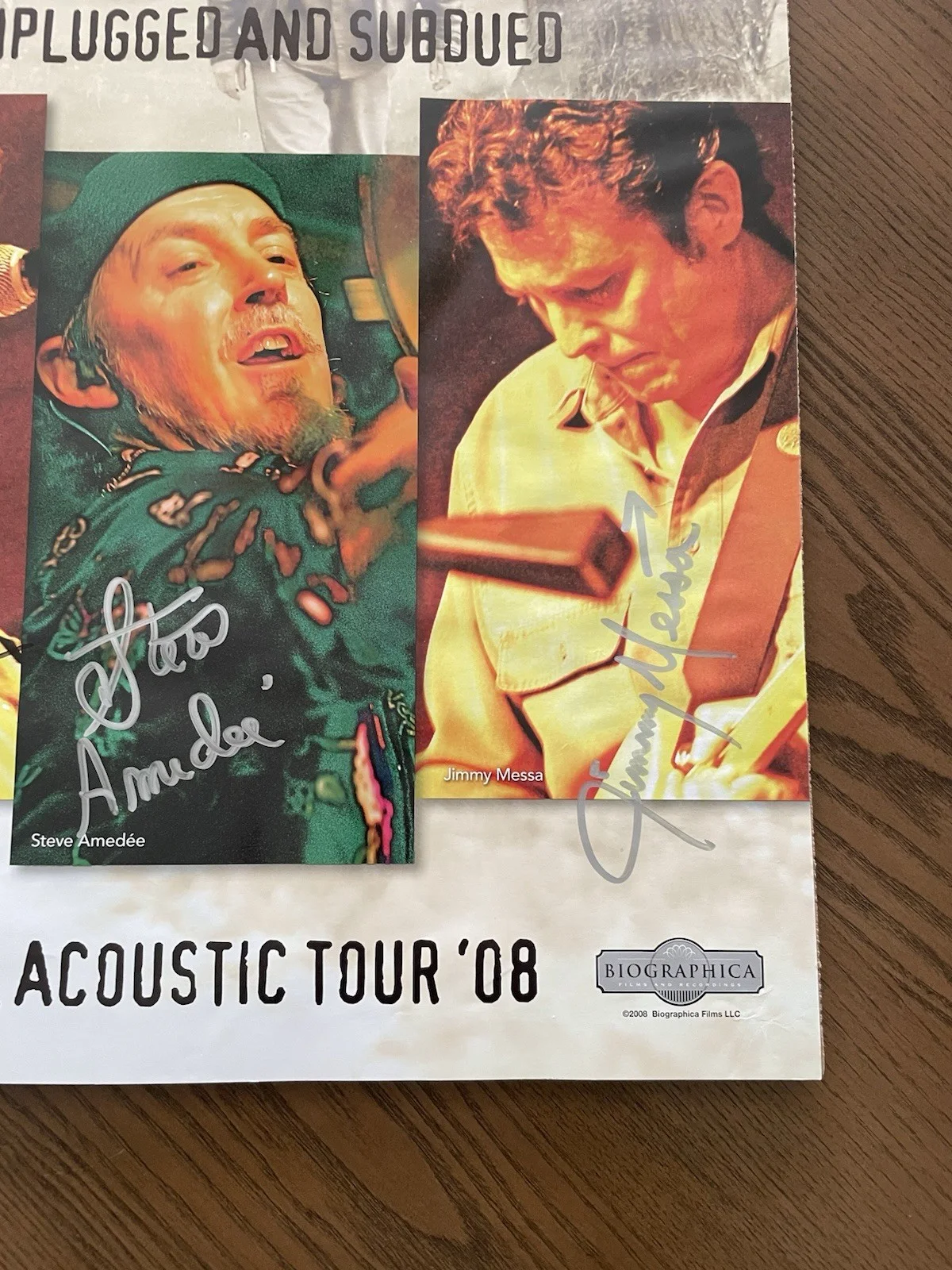 Subdudes Signed Poster 2008 Tour 18x24 Autographed Full Band Unplugged, image 5