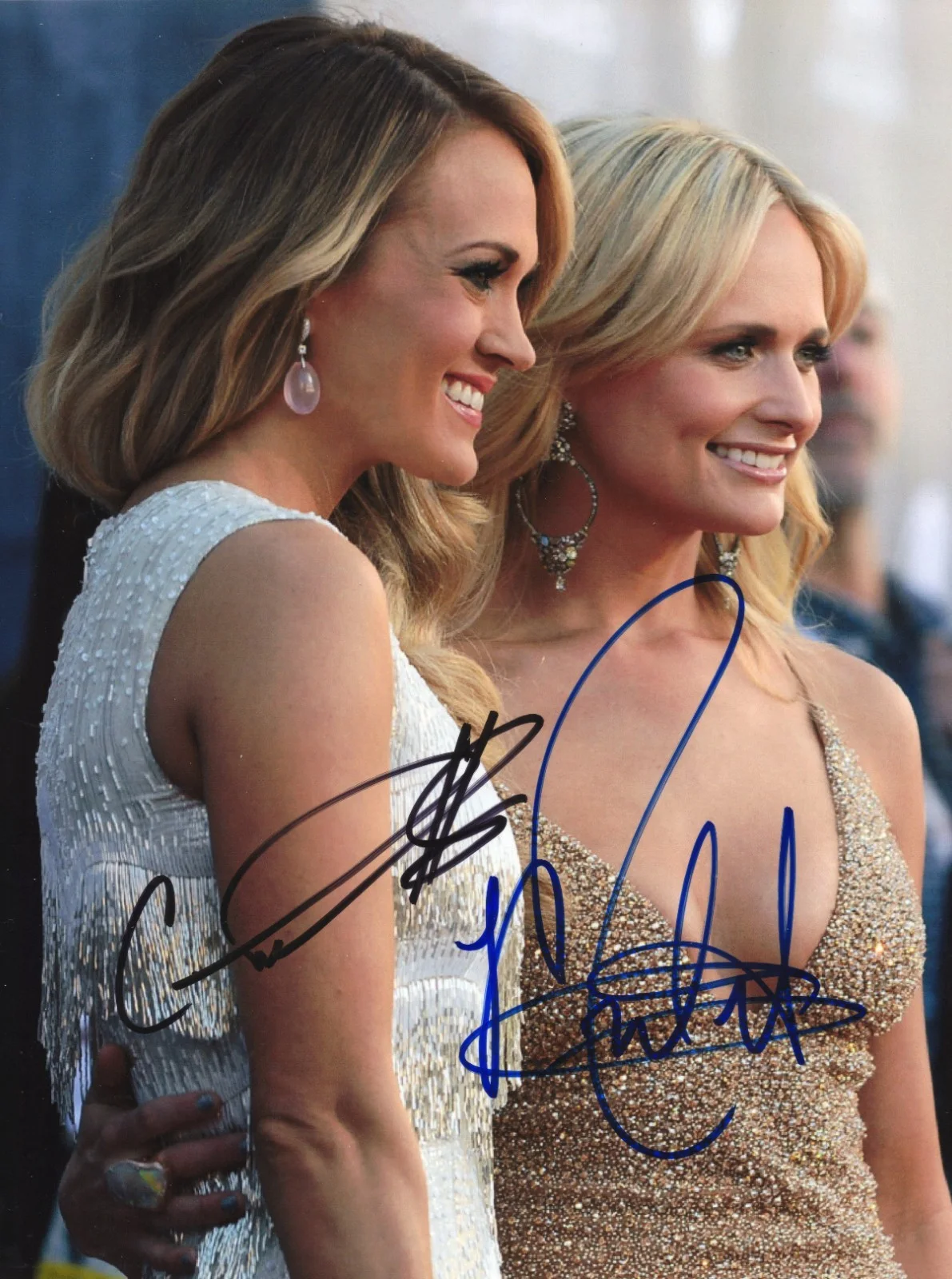 Carrie and Miranda — Carrie Underwood & Miranda Lambert Signed , Auto 8x11 Glossy Color Photo W/COA