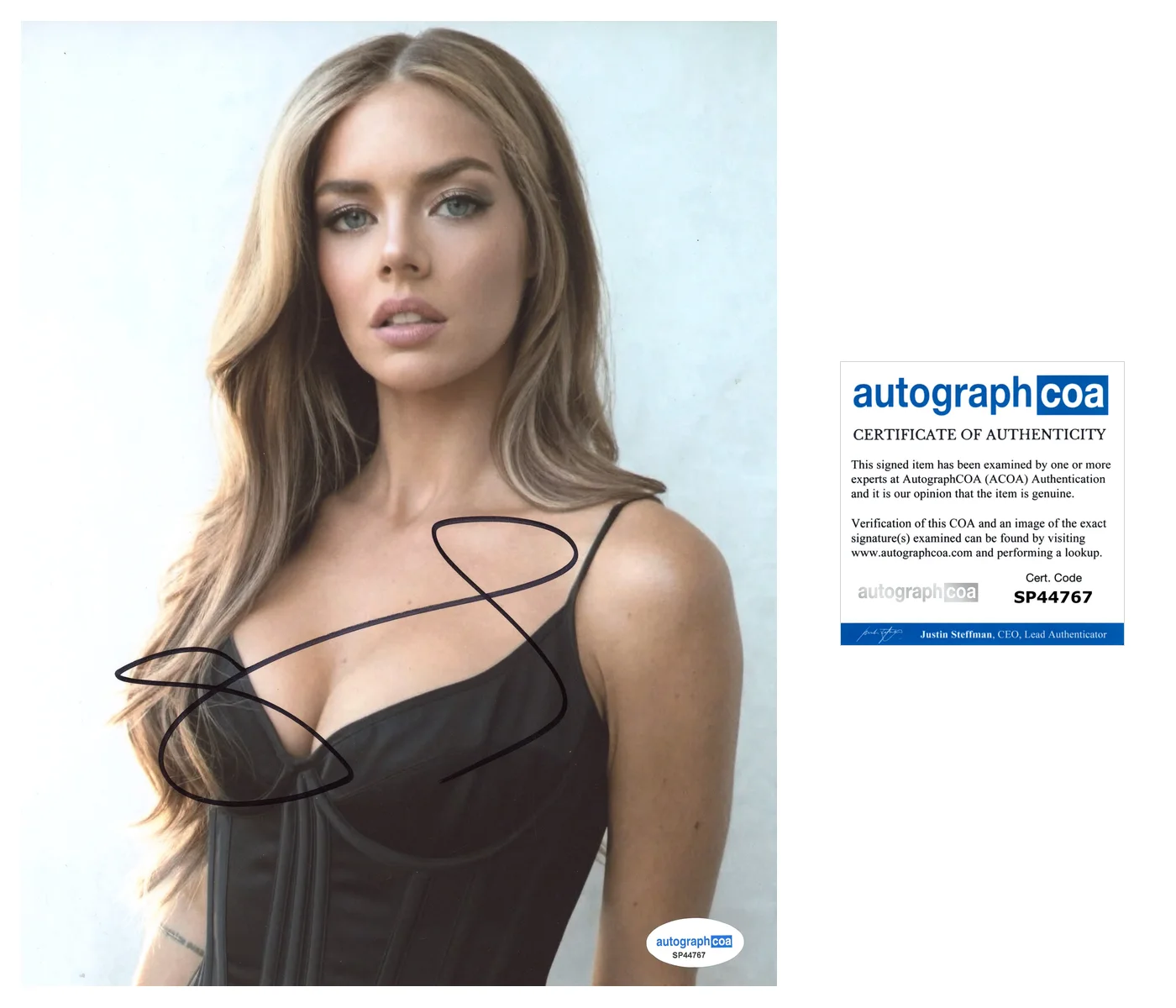 SAMARA WEAVING — Samara Weaving signed Auto 8x10 Photo READY OR NOT 2 am Hot SEXY Scream ACOA COA