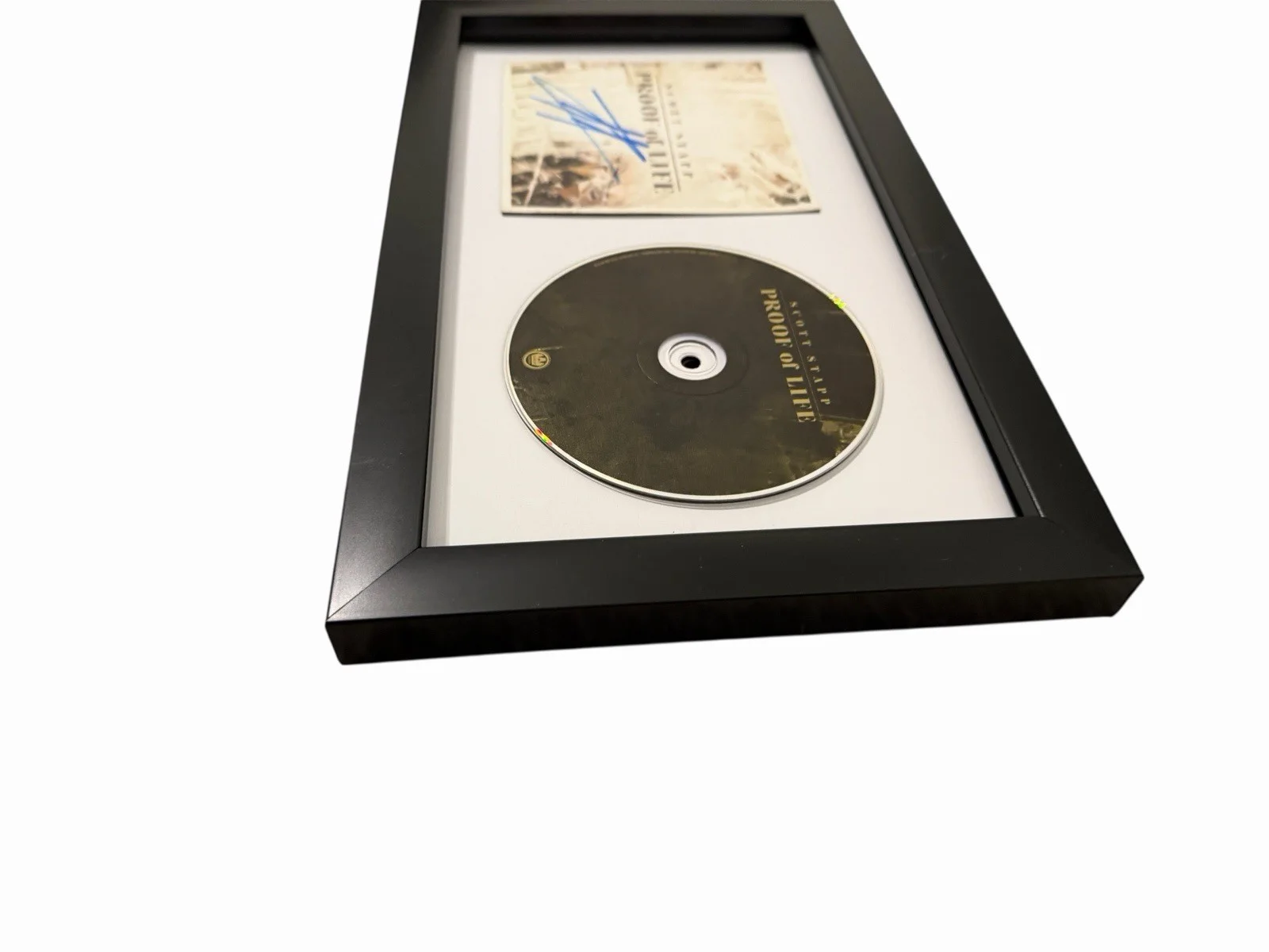 SCOTT STAPP CREED SIGNED AUTOGRAPH PROOF OF LIFE FRAMED & MATTED CD DISPLAY, изображение 3