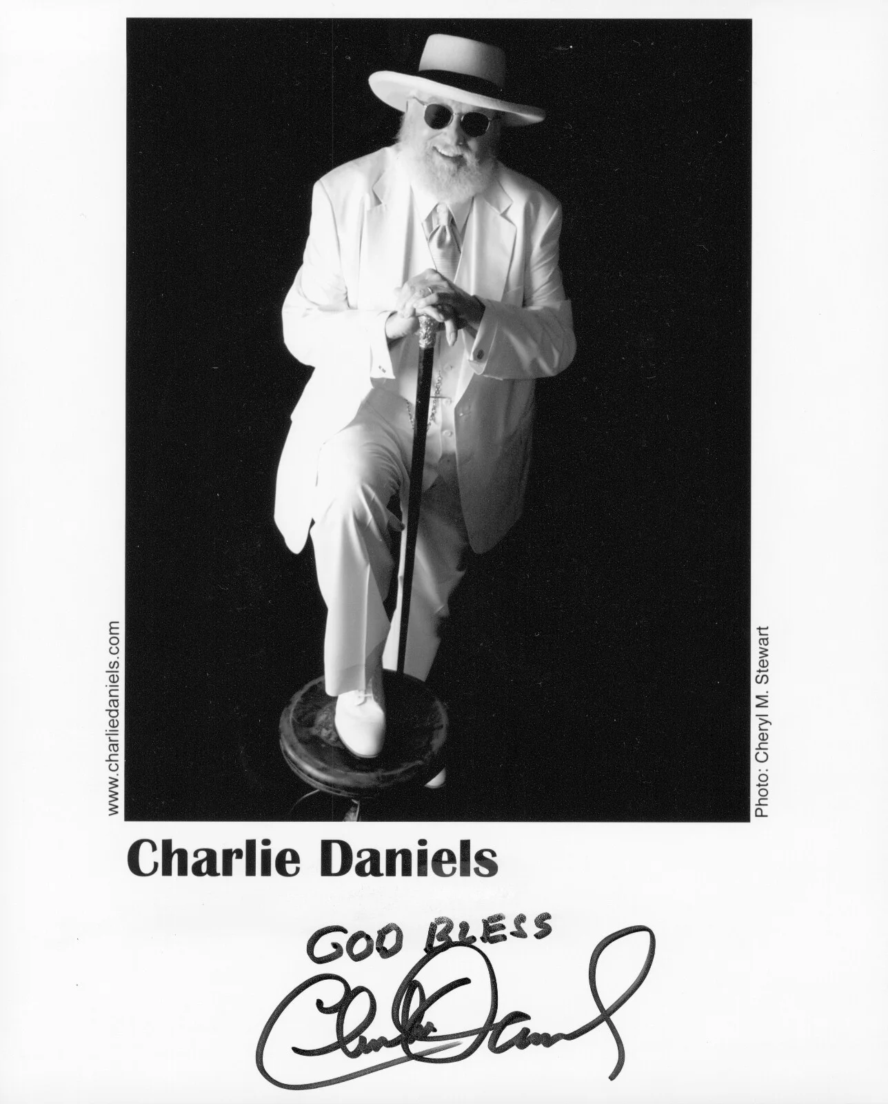 Charlie Daniels — Charlie Daniels Signed Autograph 8x10 Devil Went Down To Georgia Country HOF