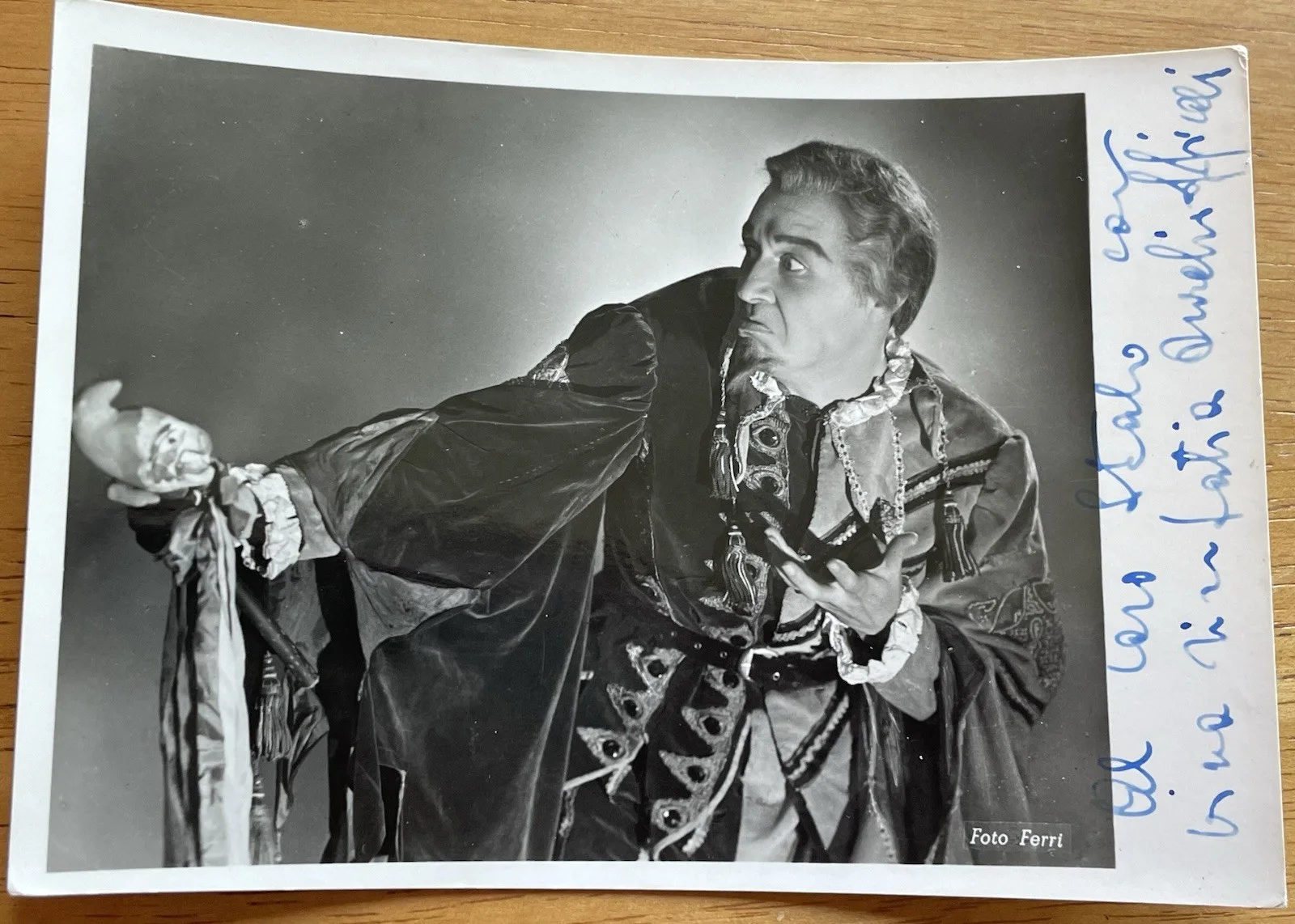 Italian Opera Baritone Aurelio Oppicelli Autographed Photo "Risoletto", изображение 2