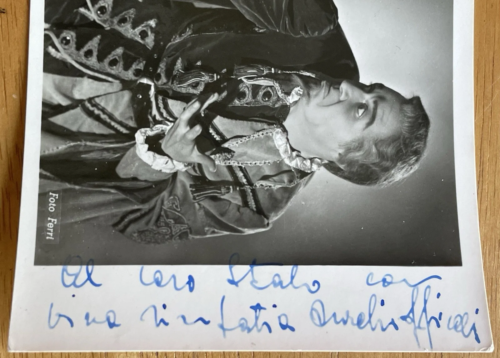 Italian Opera Baritone Aurelio Oppicelli Autographed Photo "Risoletto", изображение 3
