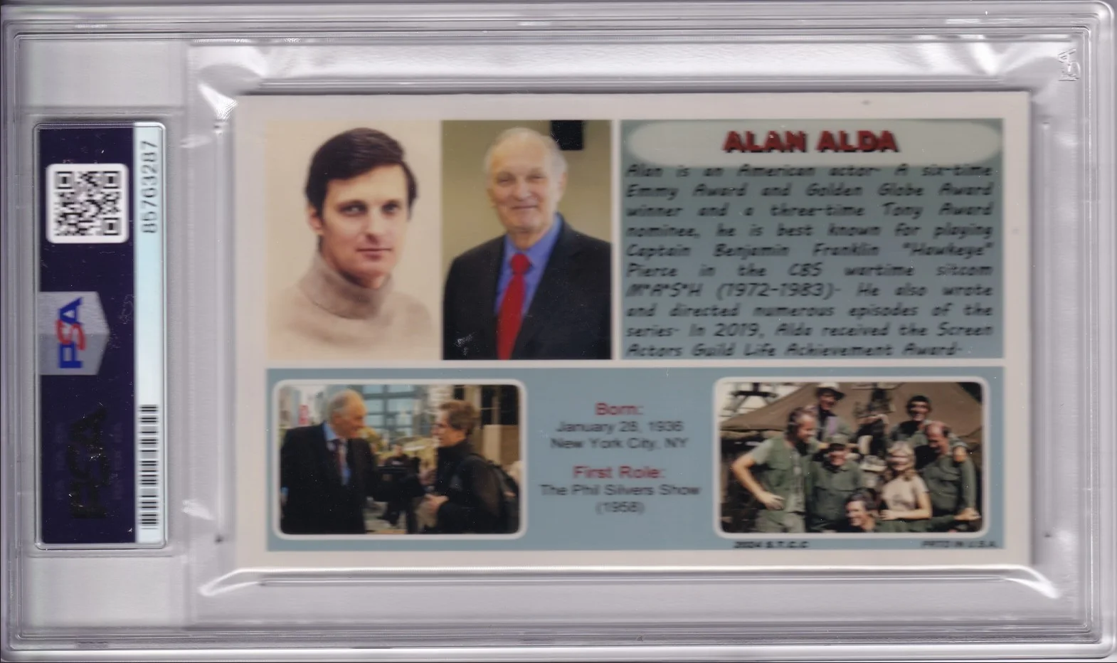 Alan Alda — Alan Alda MASH Hawkeye Pierce signed auto PSA DNA, image 2
