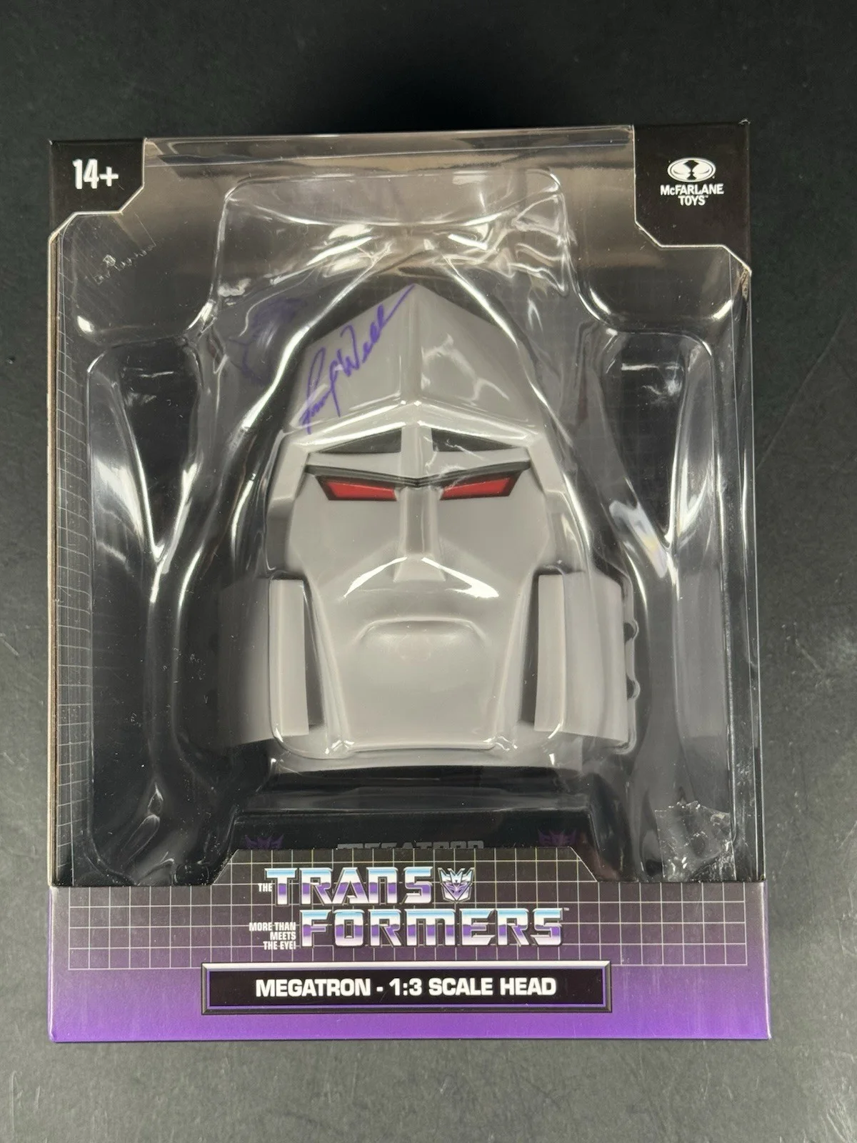 Frank Welker — FRANK WELKER SIGNED MEGATRON TRANSFORMERS MCFARLANE 1:3 REPLICA BUST BECKETT, image 3
