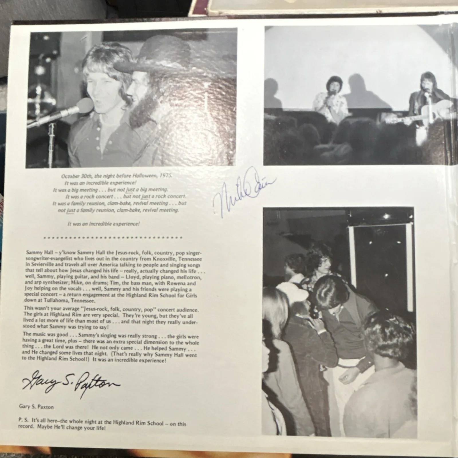 Sammy Hall Live Impact Records Signed 2 Record Set Original Vinyl, image 4